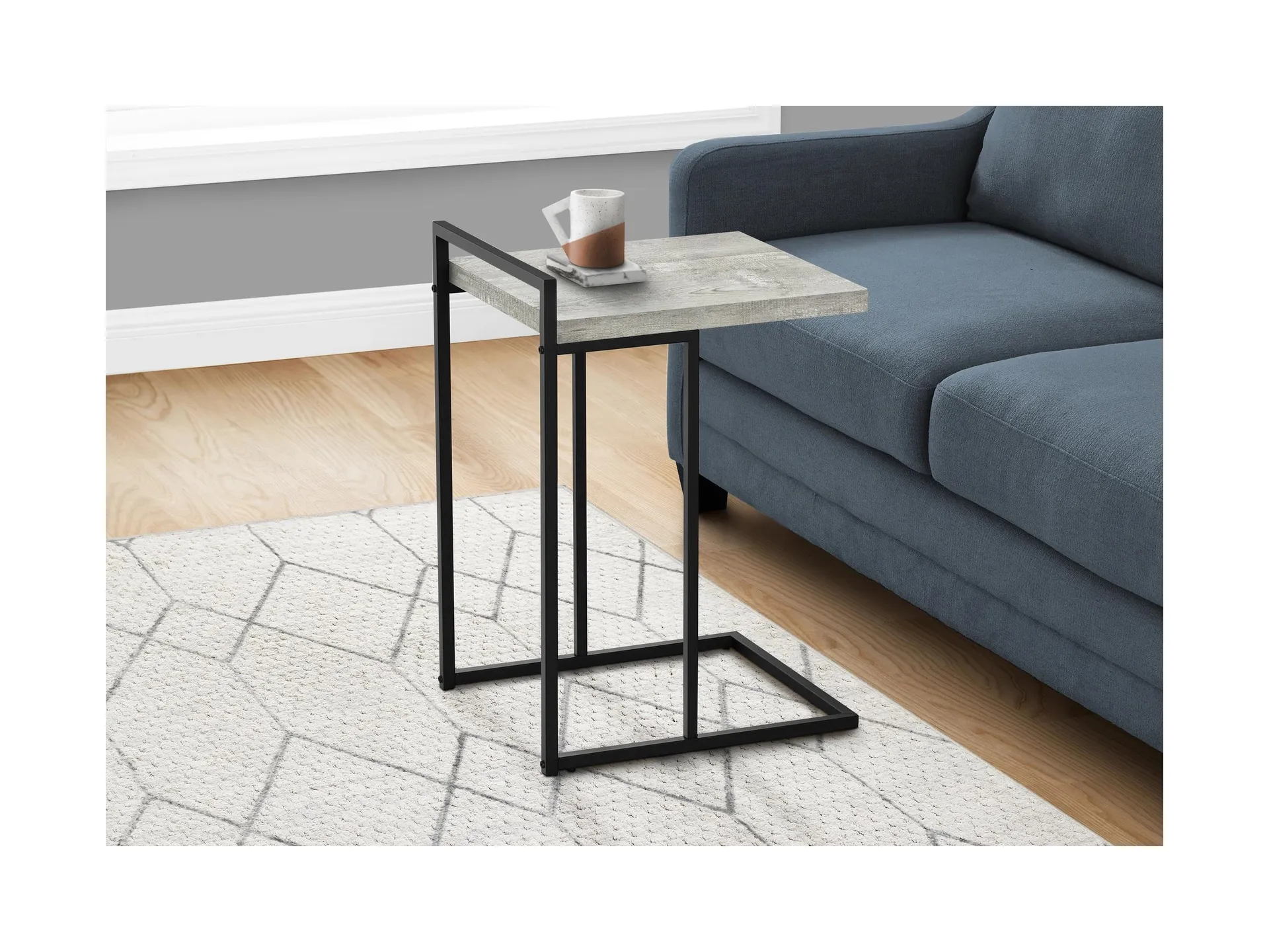 Monarch Specialties Contemporary 25" High C-Shape Accent Table