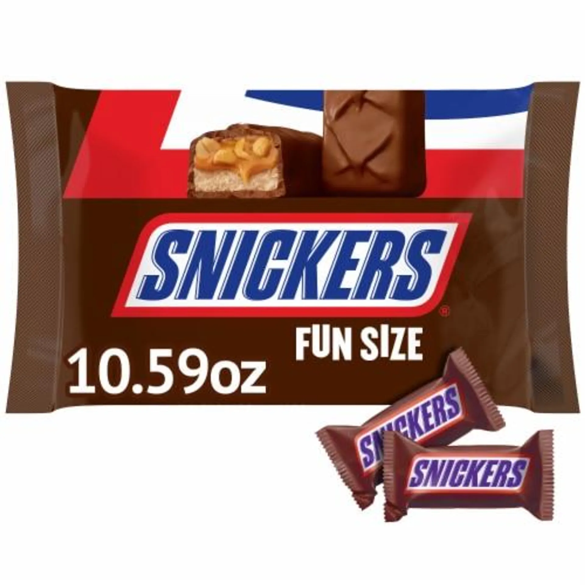 Snickers Original Chocolate Candy Bars Fun Size Candy Bag