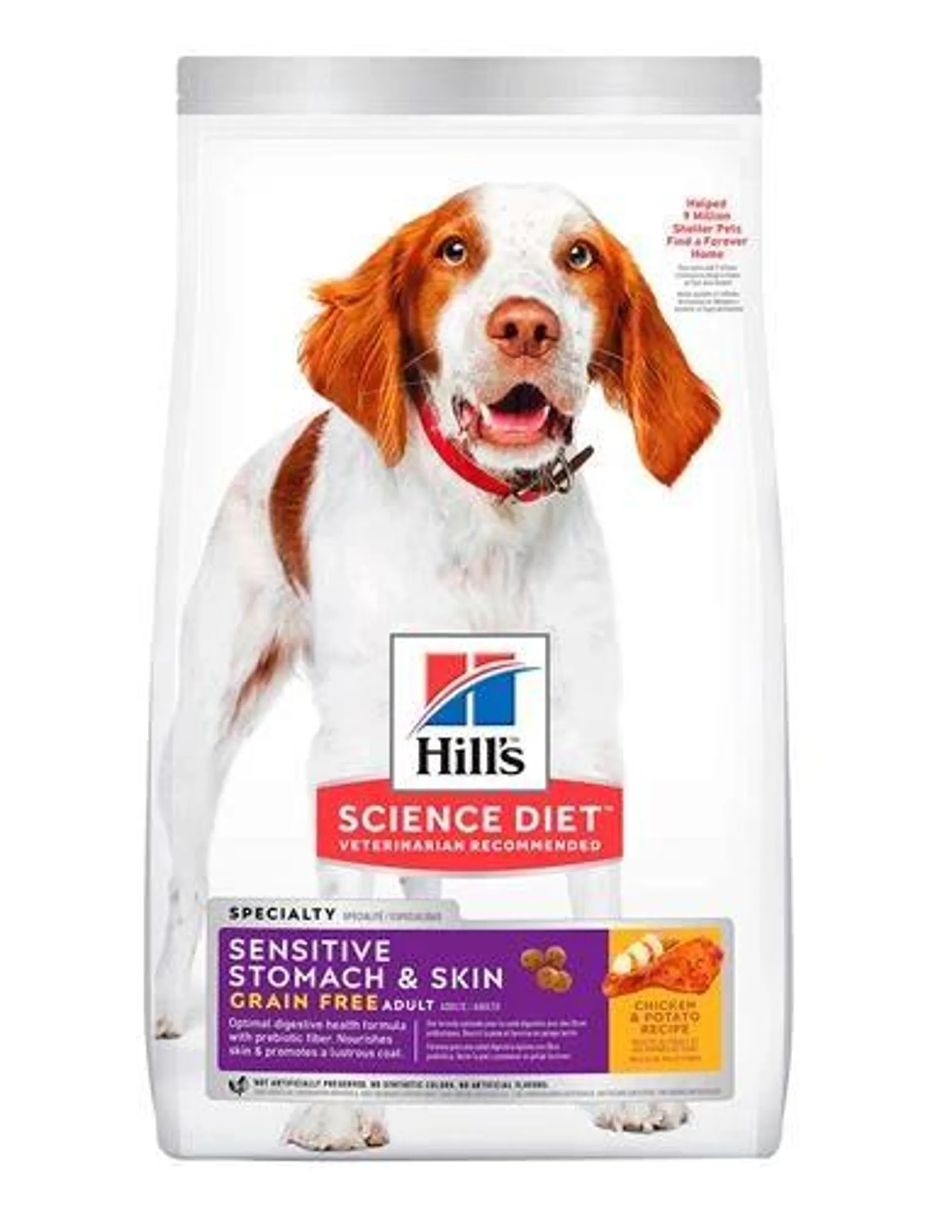 Hill's Science Diet Dog Food Adult Grain-Free Sensitive Stomach and Skin, 24 Pounds