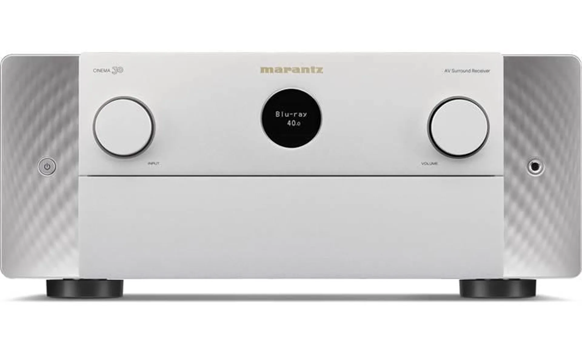 Marantz Cinema 30 11.4-channel home theater receiver with Dolby Atmos®, Bluetooth®, Apple AirPlay® 2, and Amazon Alexa compatibility (Silver Gold)