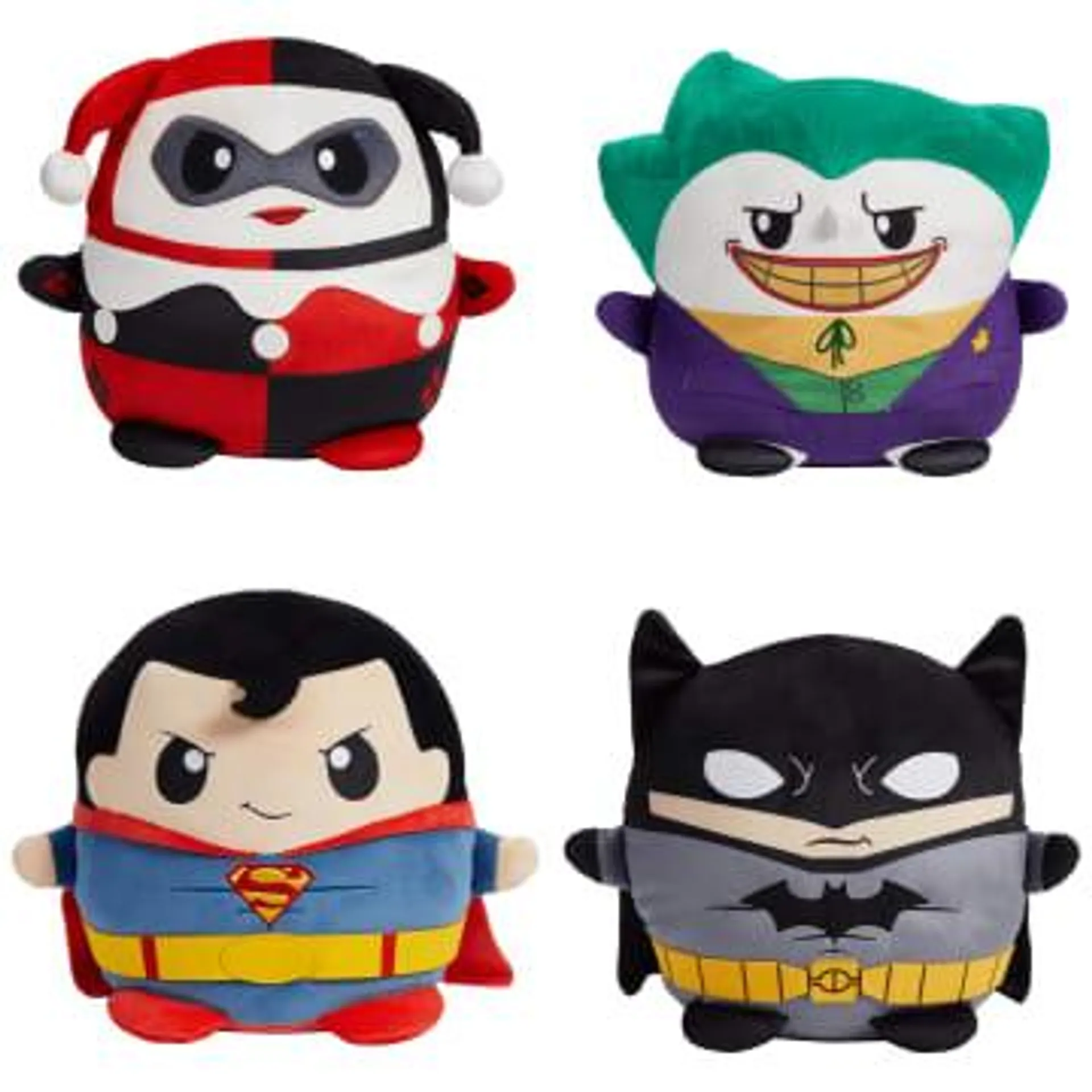 DC Cuutopia Plush Toys, 10-Inch Collectible Character Soft Dolls, Rounded Pillow Figures