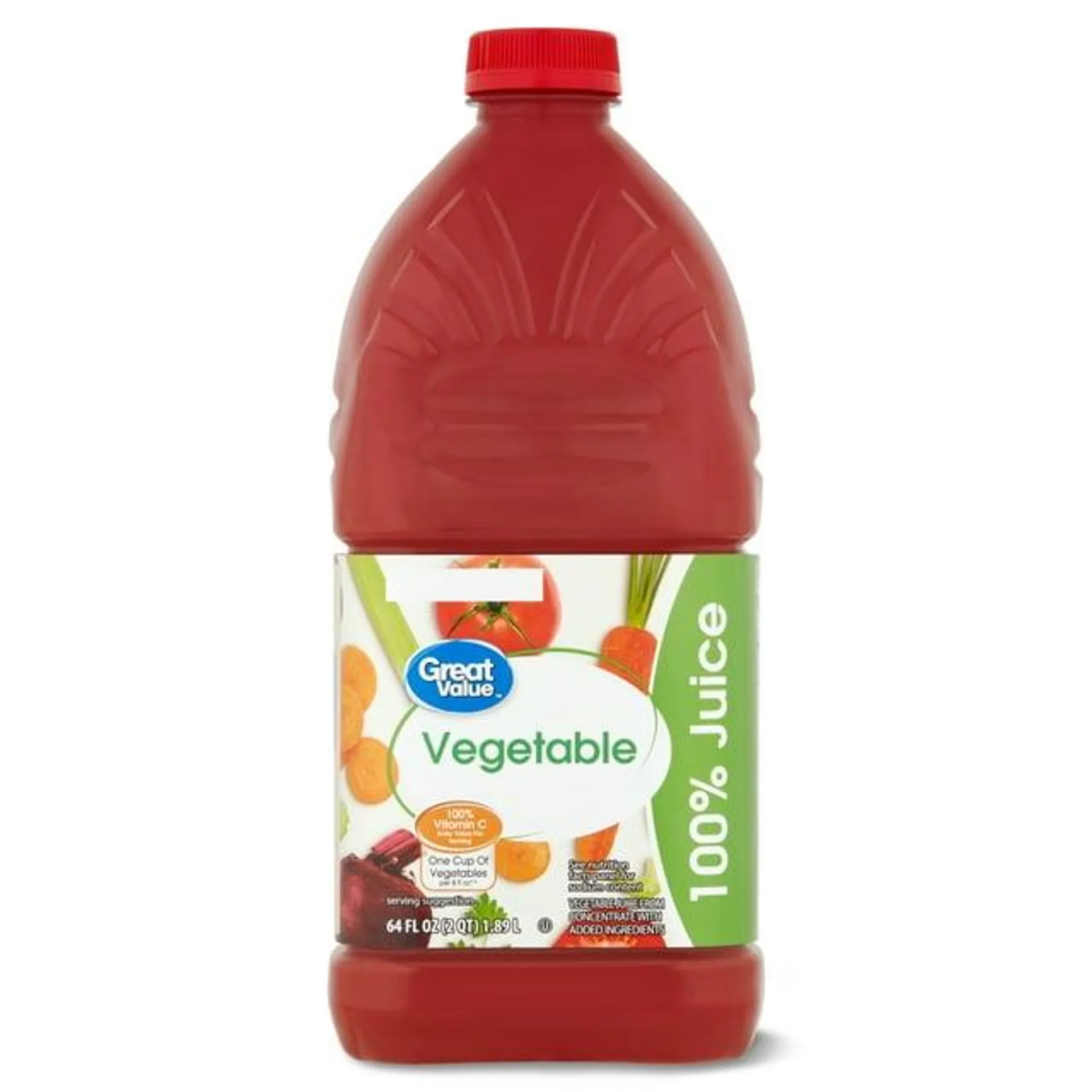 Great Value 100% Vegetable Juice, 64 fl oz