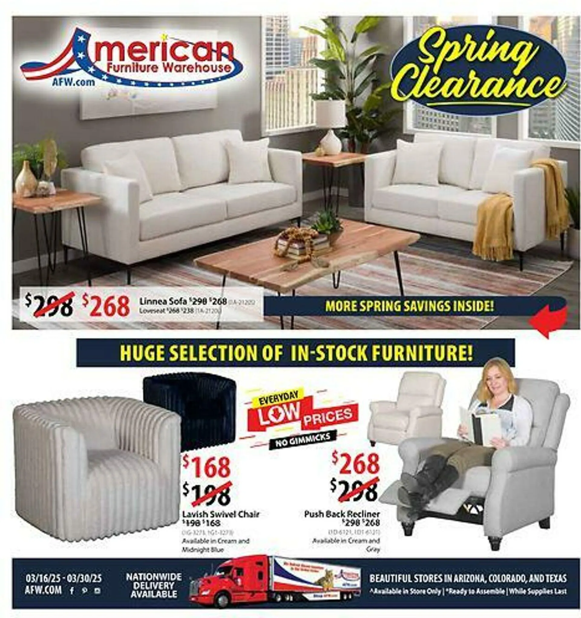 Weekly ad American Furniture Warehouse Current weekly ad from July 6 to July 20 2025 - Page 1