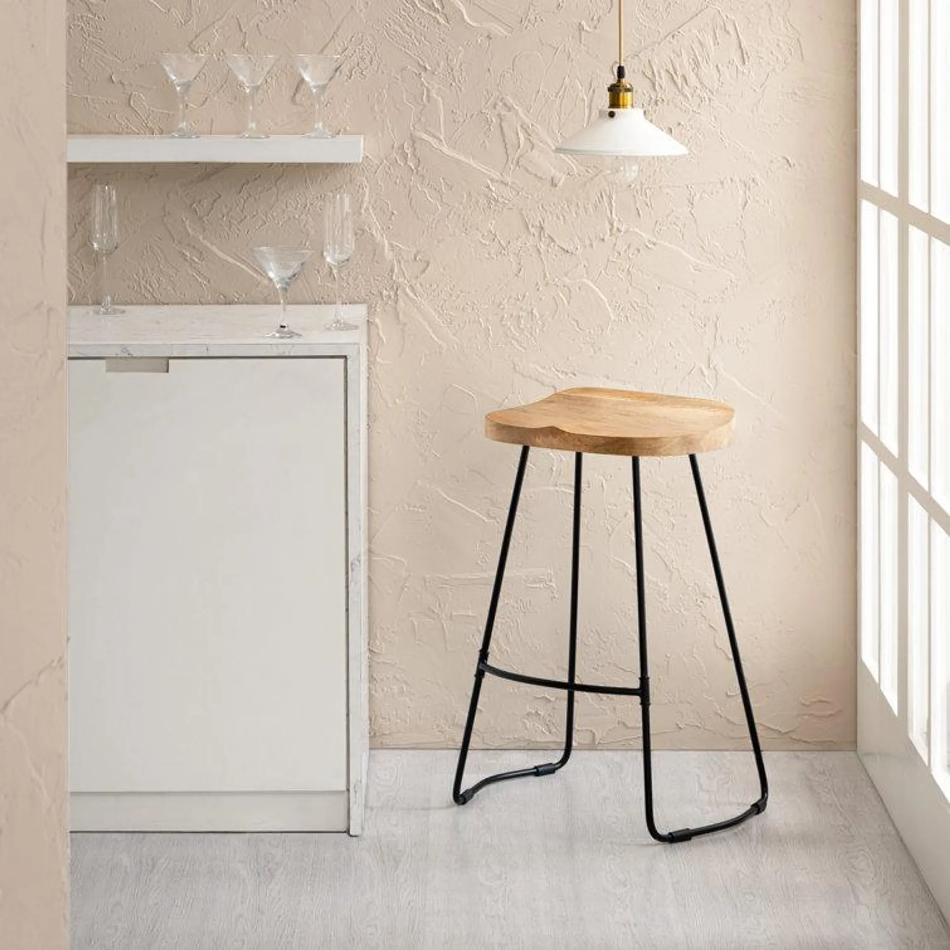 Dispatch Solid Wood Bar & Counter Stool