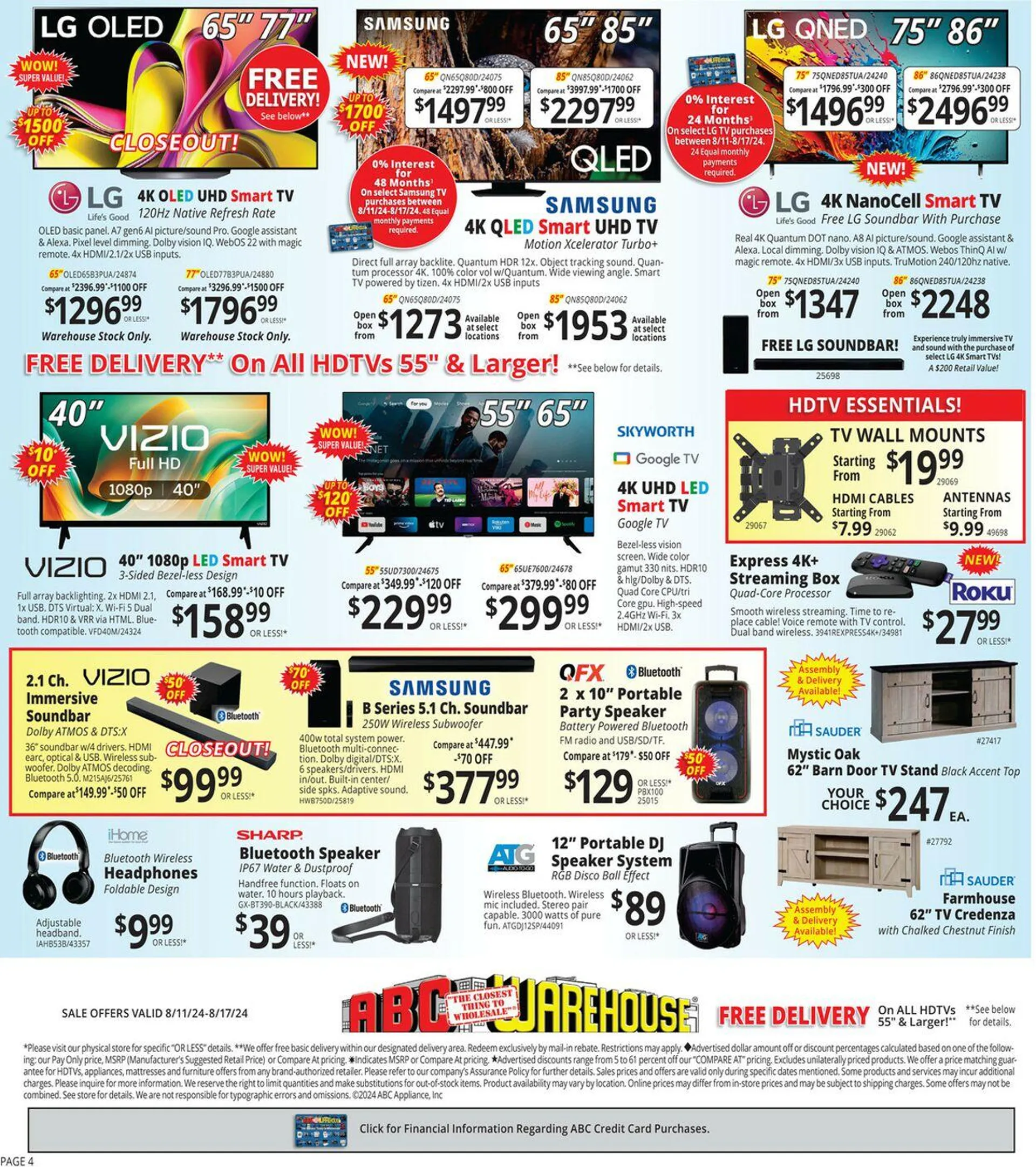 Weekly ad ABC Warehouse Current weekly ad from August 11 to August 17 2024 - Page 4