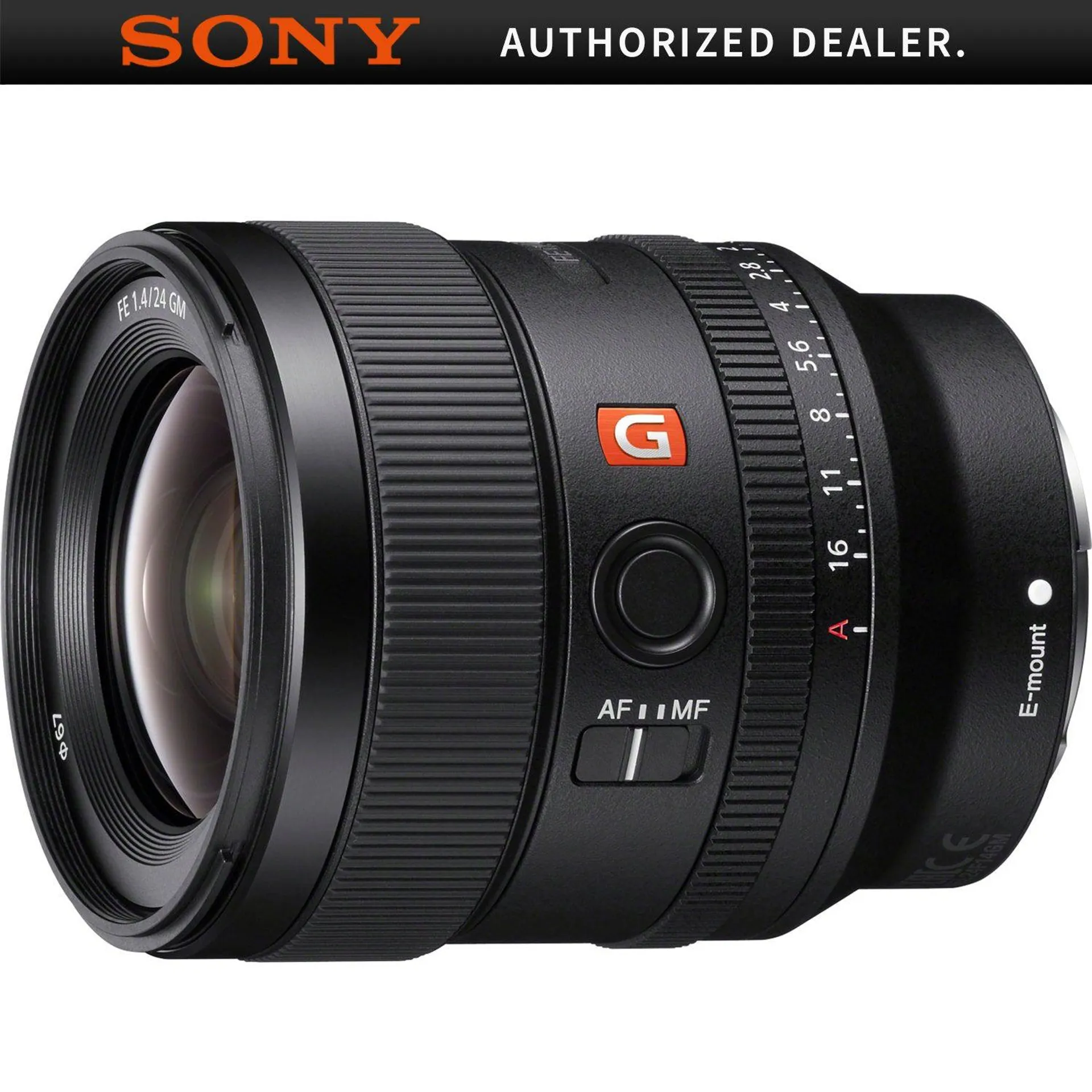 Sony FE 24mm F1.4 GM Alpha Full-frame E-mount Wide Angle G Master Lens (SEL24F14GM)