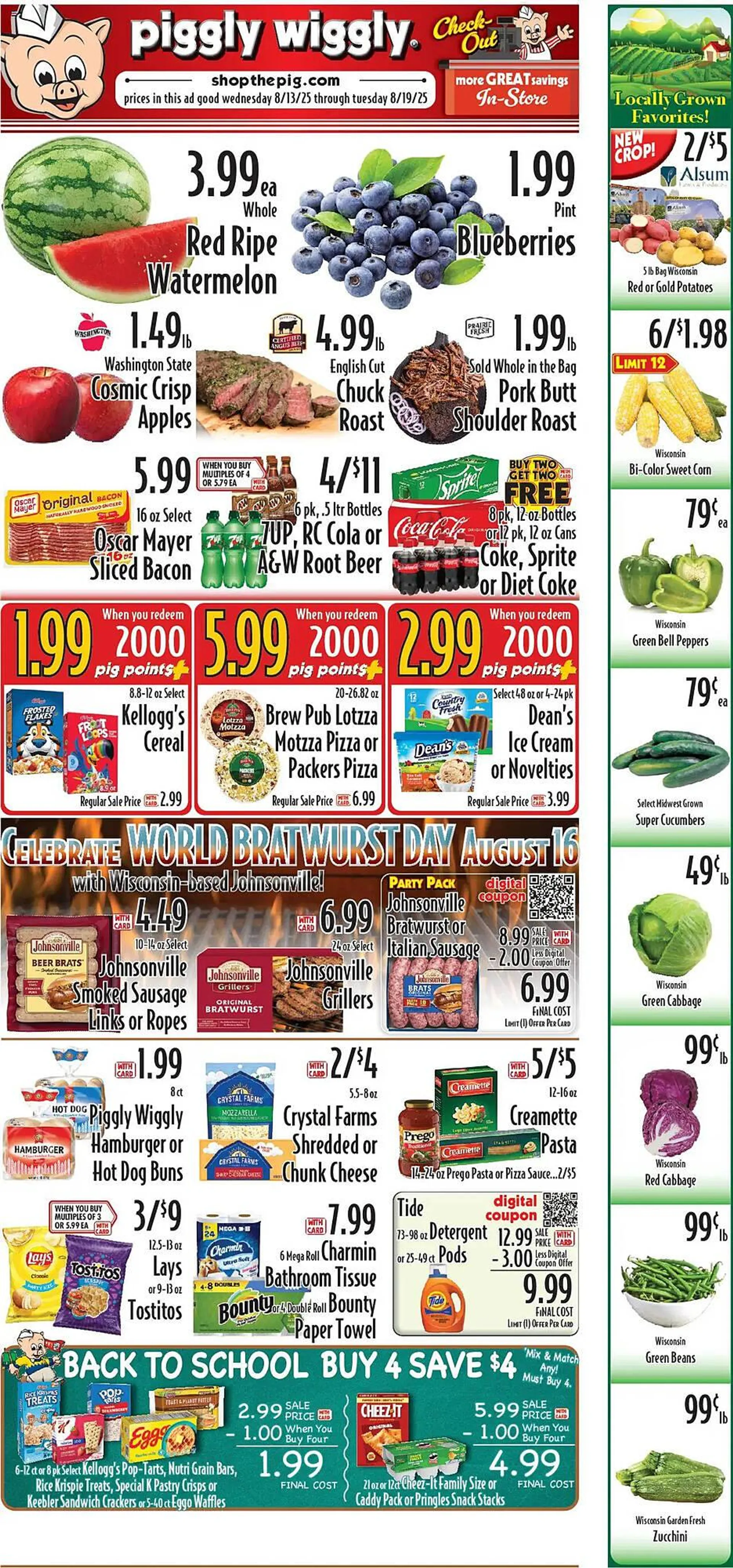 Weekly ad Piggly Wiggly Weekly Ad from August 13 to August 19 2025 - Page 1
