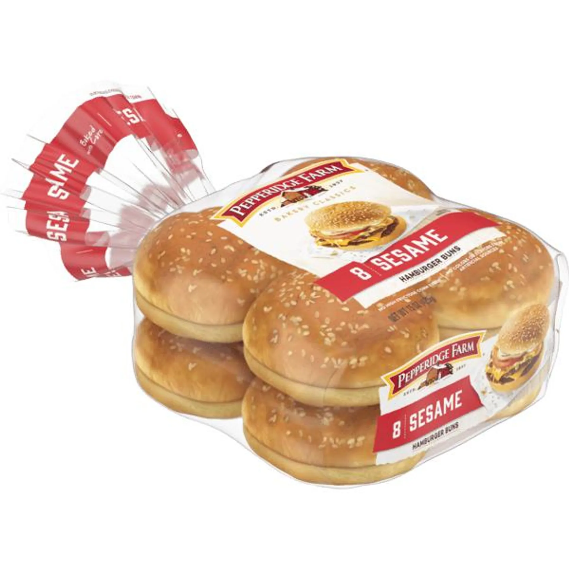 Pepperidge Farm Bakery Classics Sesame Topped Hamburger Buns 8Ct