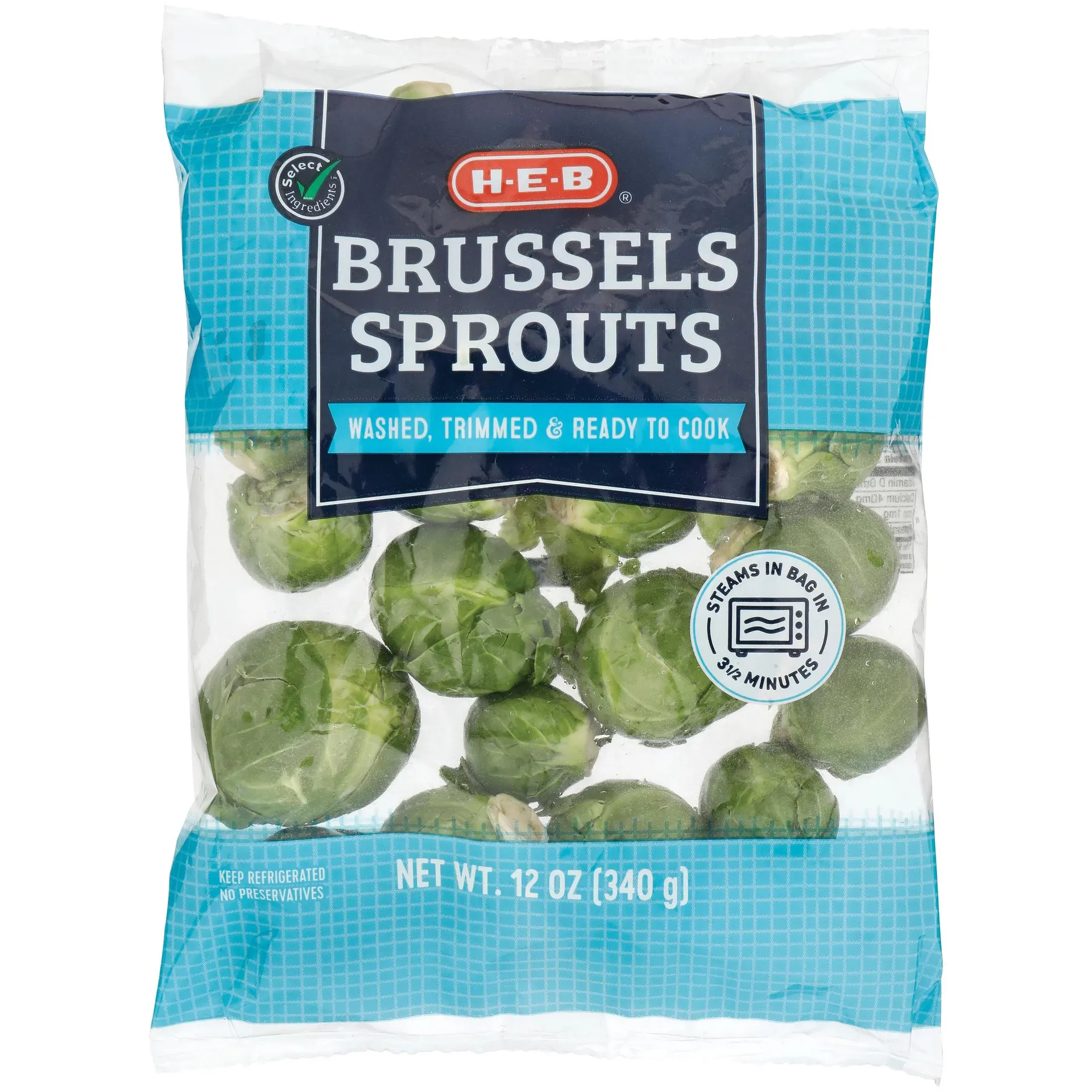 H‑E‑B Fresh Steamable Brussels Sprouts