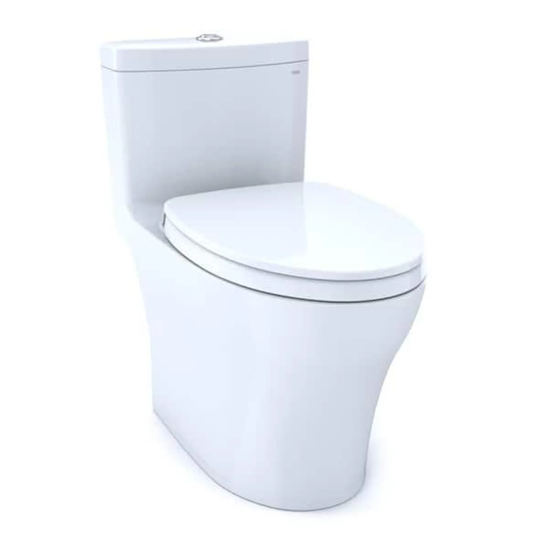 Aquia IV 12 in. Rough In One-Piece 0.8/1.28 GPF Dual Flush Elongated Toilet in Cotton White, SoftClose Seat Included