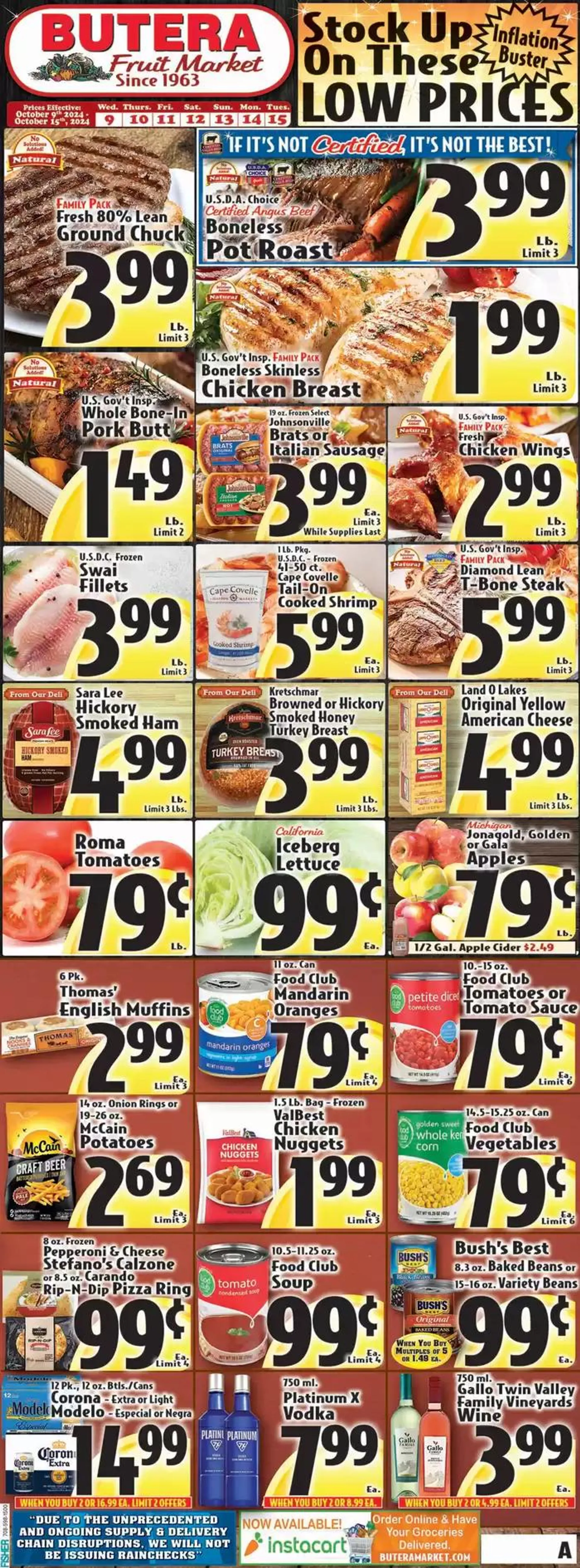 Weekly ad Our best bargains from October 9 to October 23 2024 - Page 1