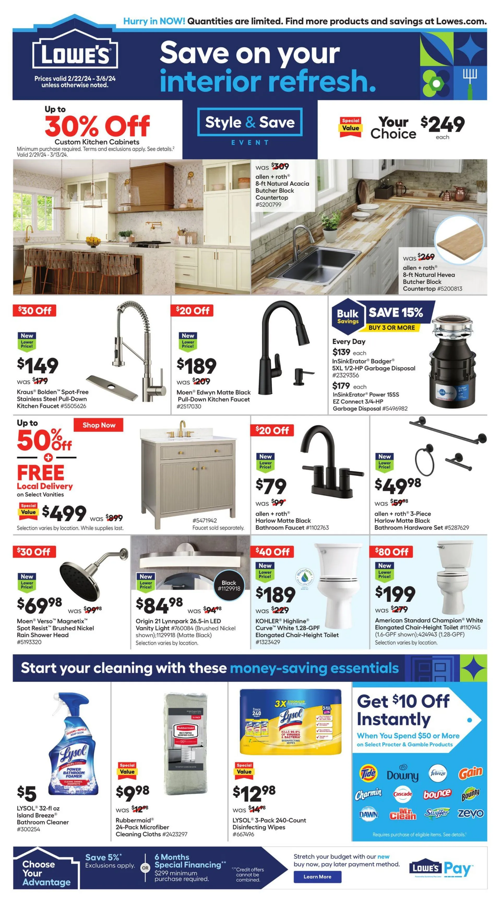 Weekly ad Lowe's from February 22 to March 6 2024 - Page 