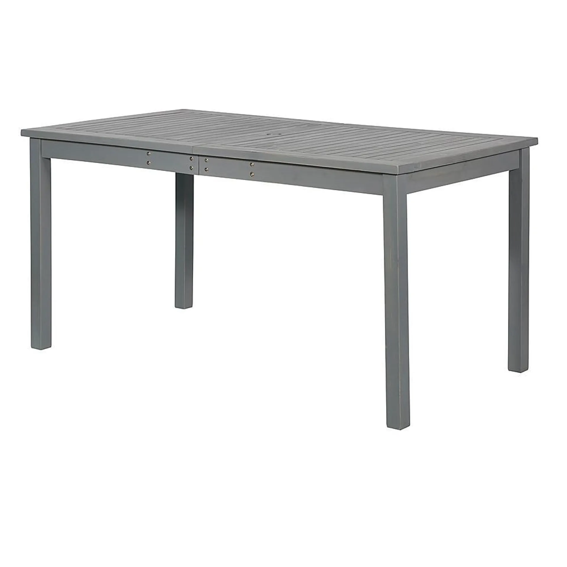 Walker Edison - Everest Acacia Wood Outdoor Dining Table - Gray Wash
