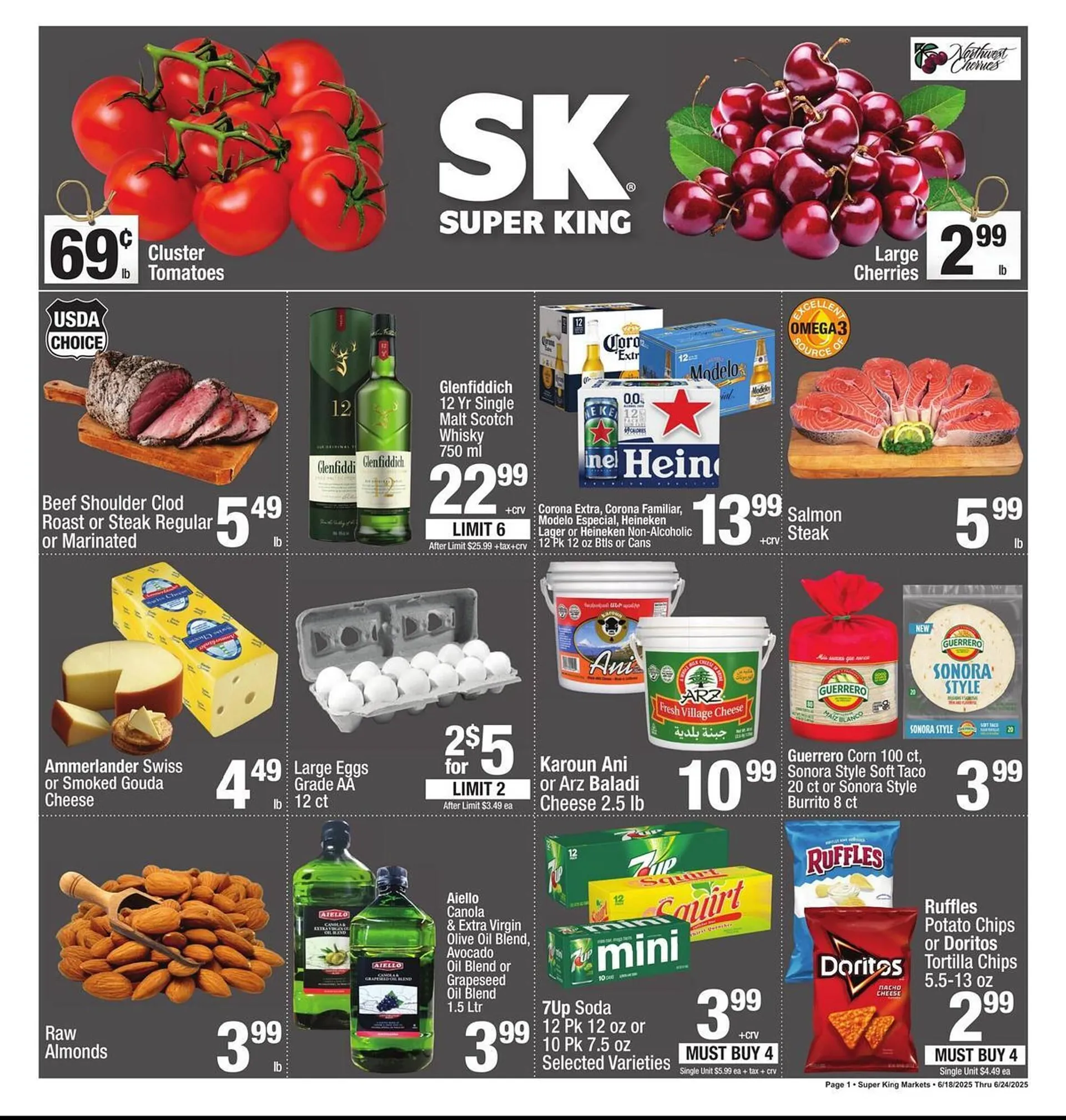 Weekly ad Super King Markets Weekly Ad from June 18 to June 24 2025 - Page 1