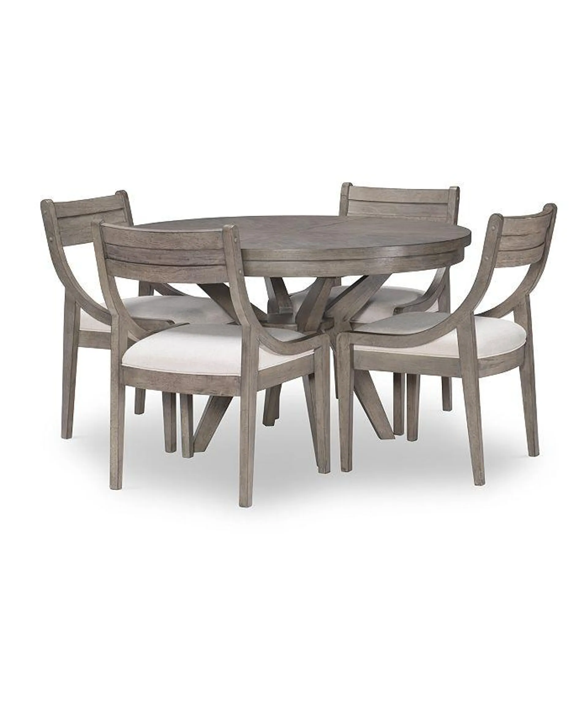 Greystone II 5pc Dining Set (Round Table & 4 Side Chairs)