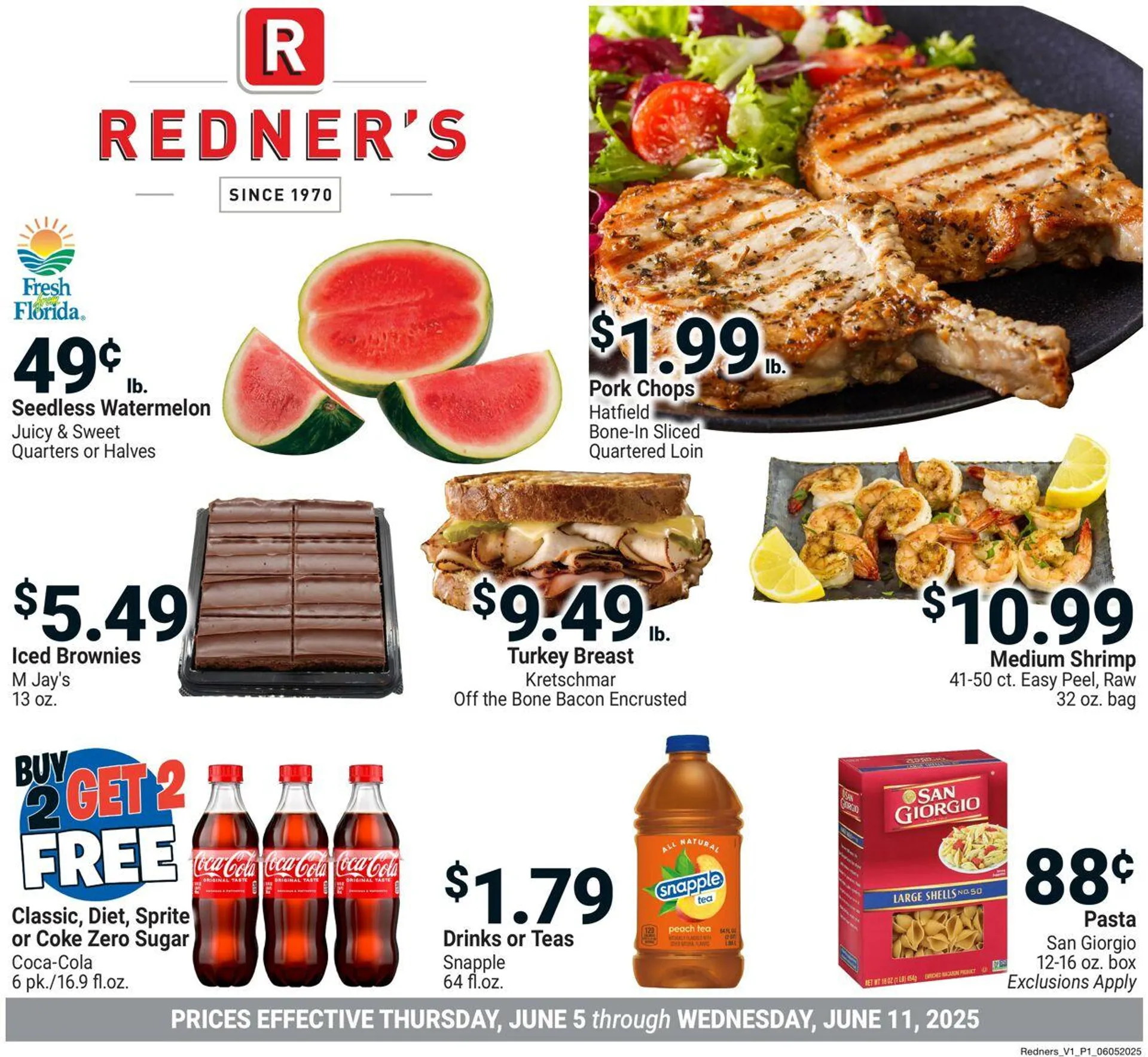 Weekly ad Redner’s Warehouse Market Current weekly ad from June 5 to June 11 2025 - Page 1