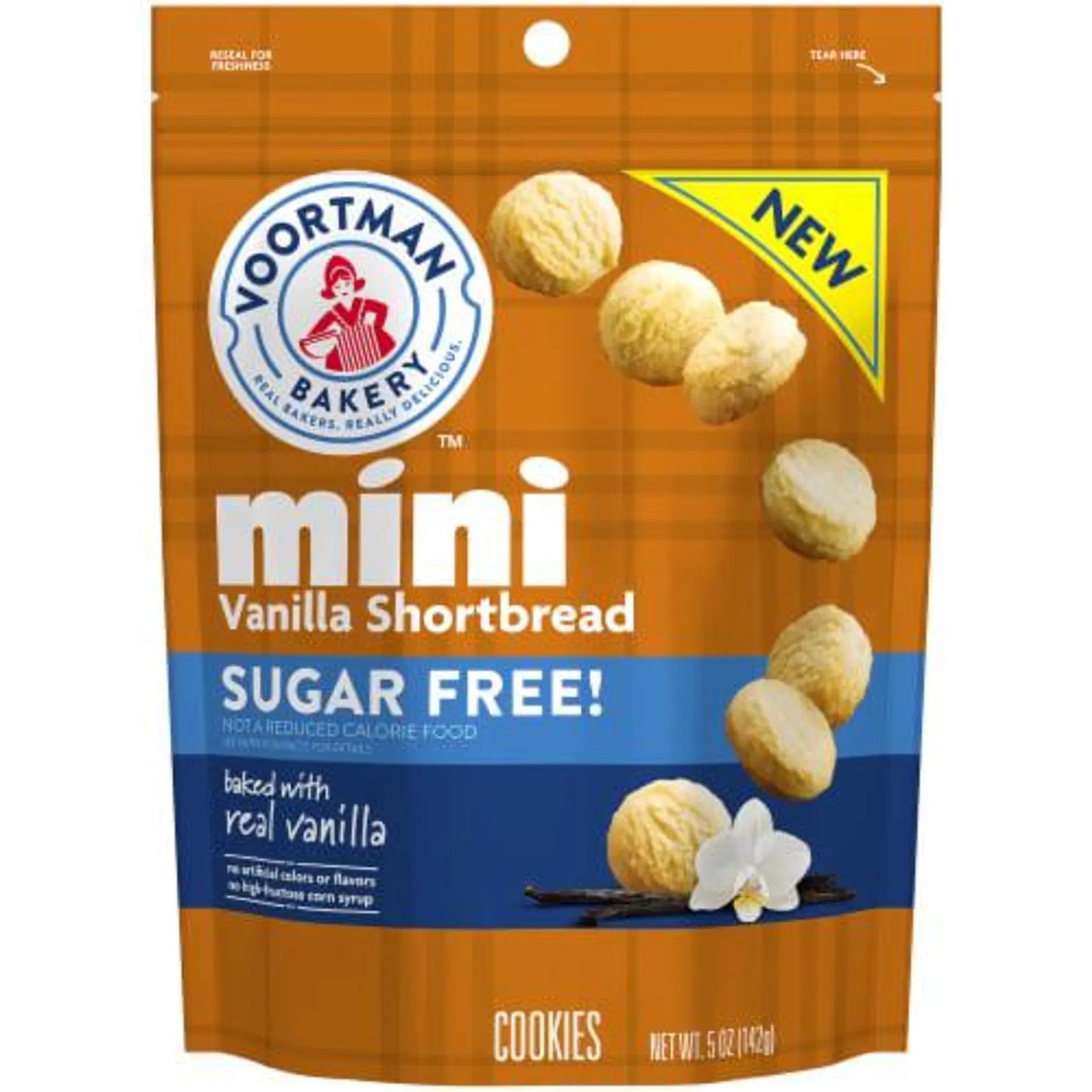 Voortman Bakery™ Sugar Free Mini Vanilla Shortbread Cookies