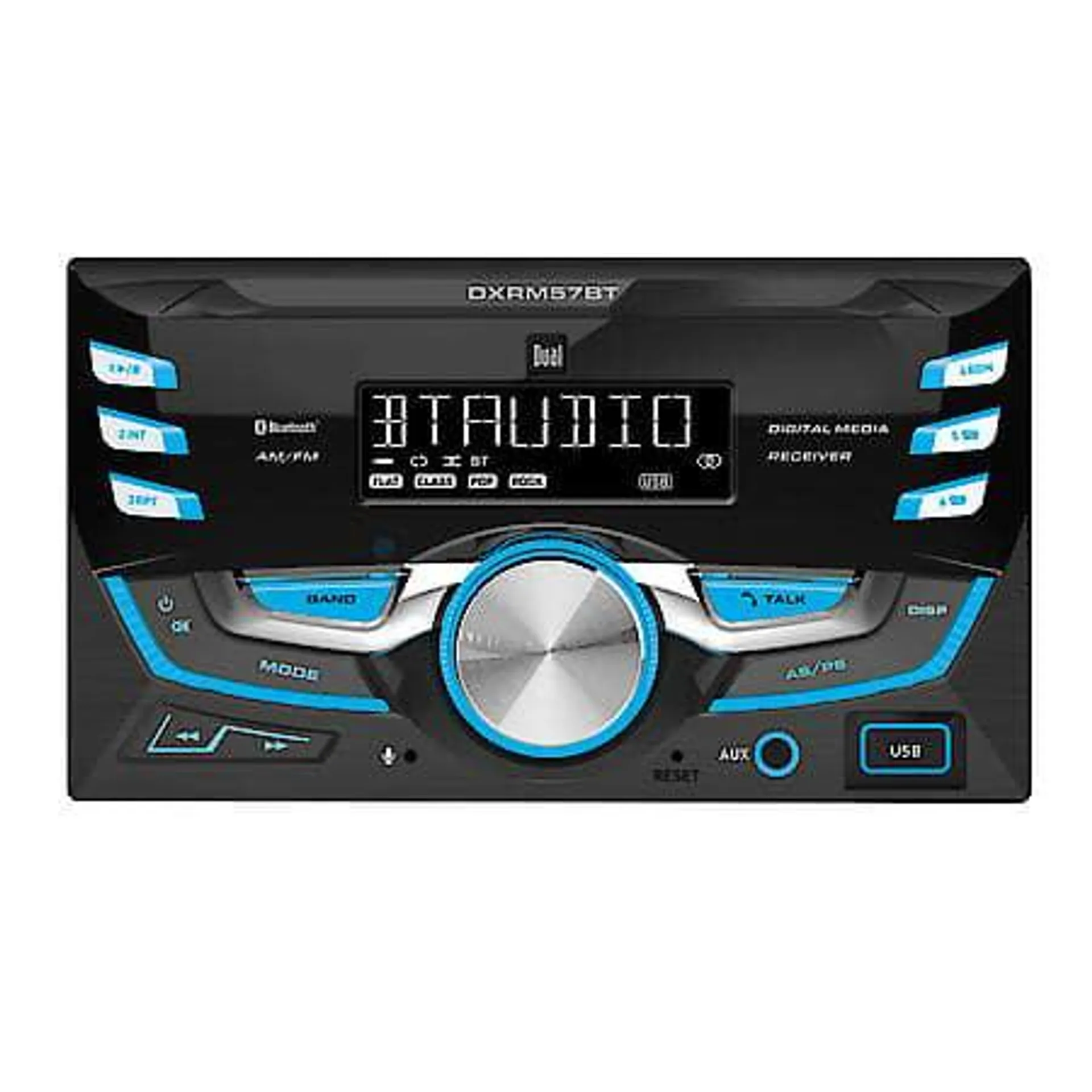 Double Din Car Stereo: Digital Media Player, Bluetooth, Music Streaming, Hands Free Calling