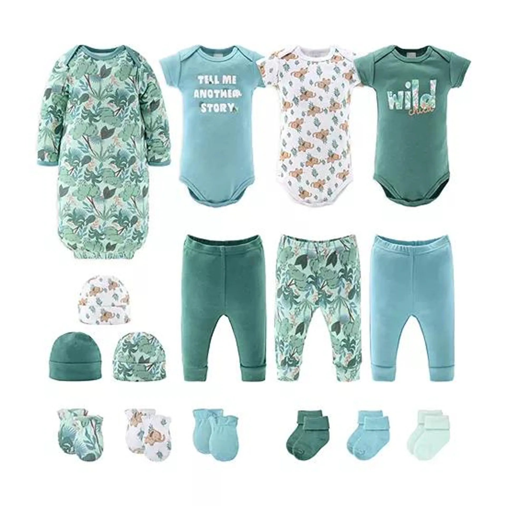 The Peanutshell Baby Unisex 16-pc. Baby Clothing Set