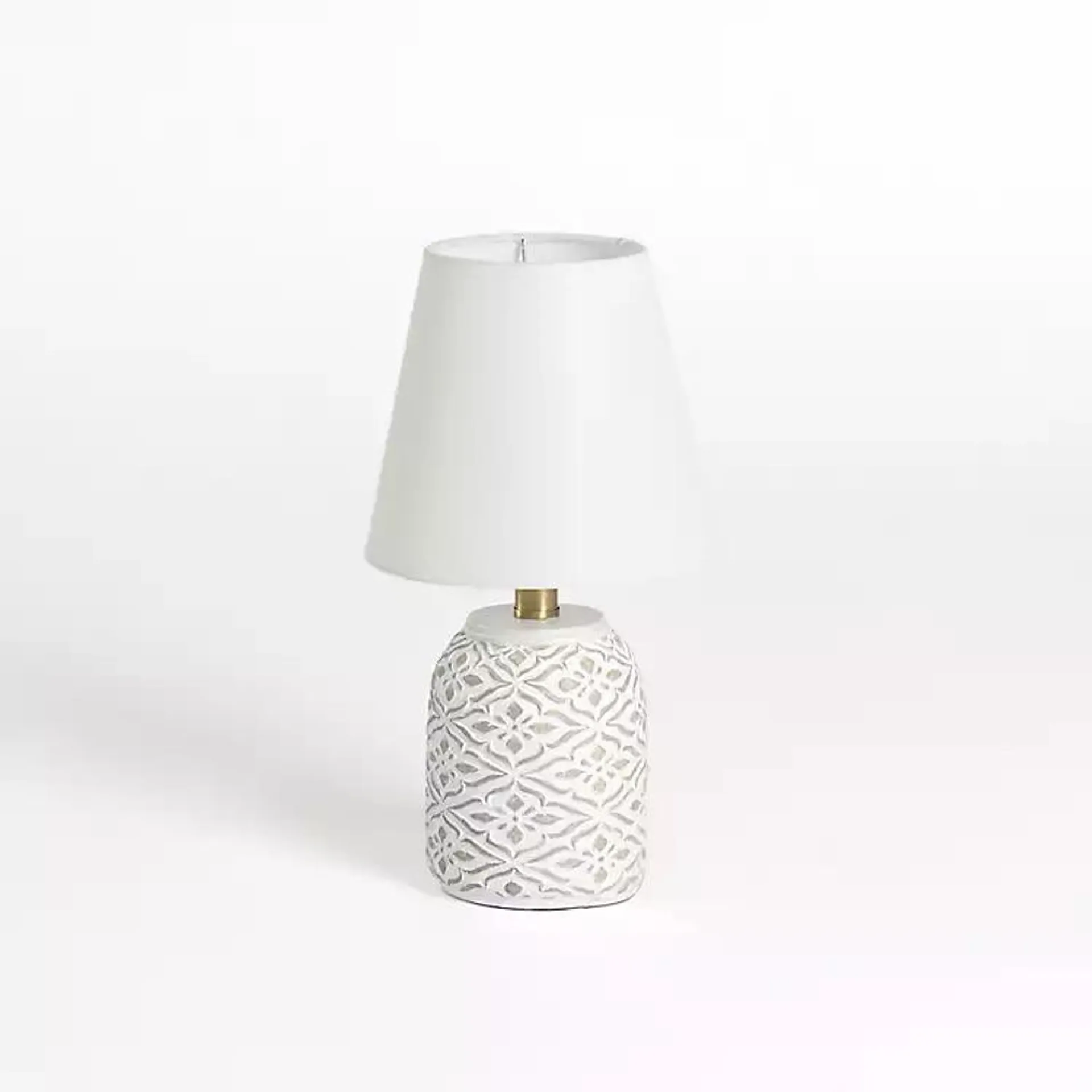 Whitewashed Fleur Table Lamp