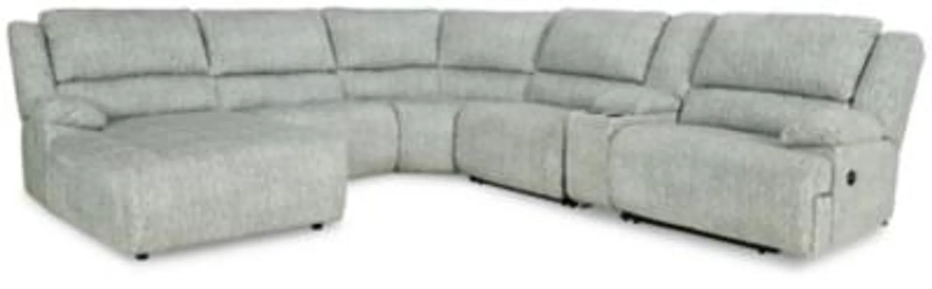 McClelland 6-Piece Manual Reclining Sectional with Chaise