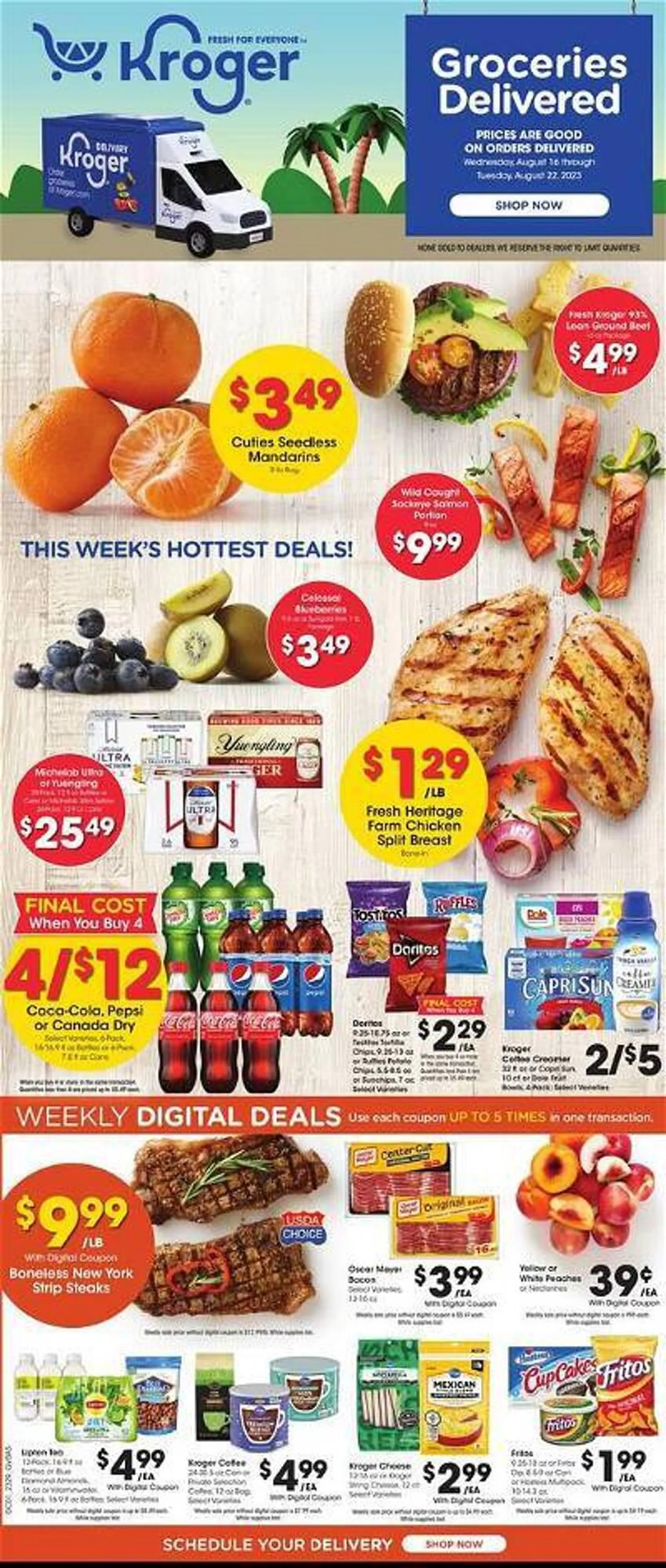 Weekly ad Kroger ad from August 16 to August 22 2023 - Page 1