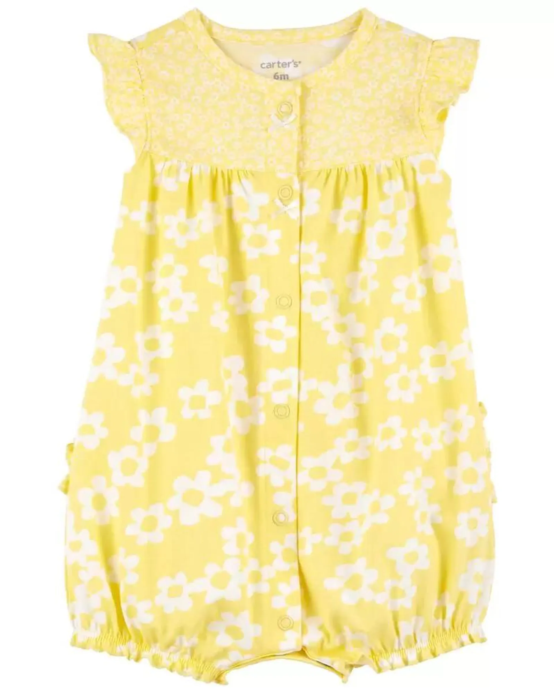 Baby Yellow Floral Romper