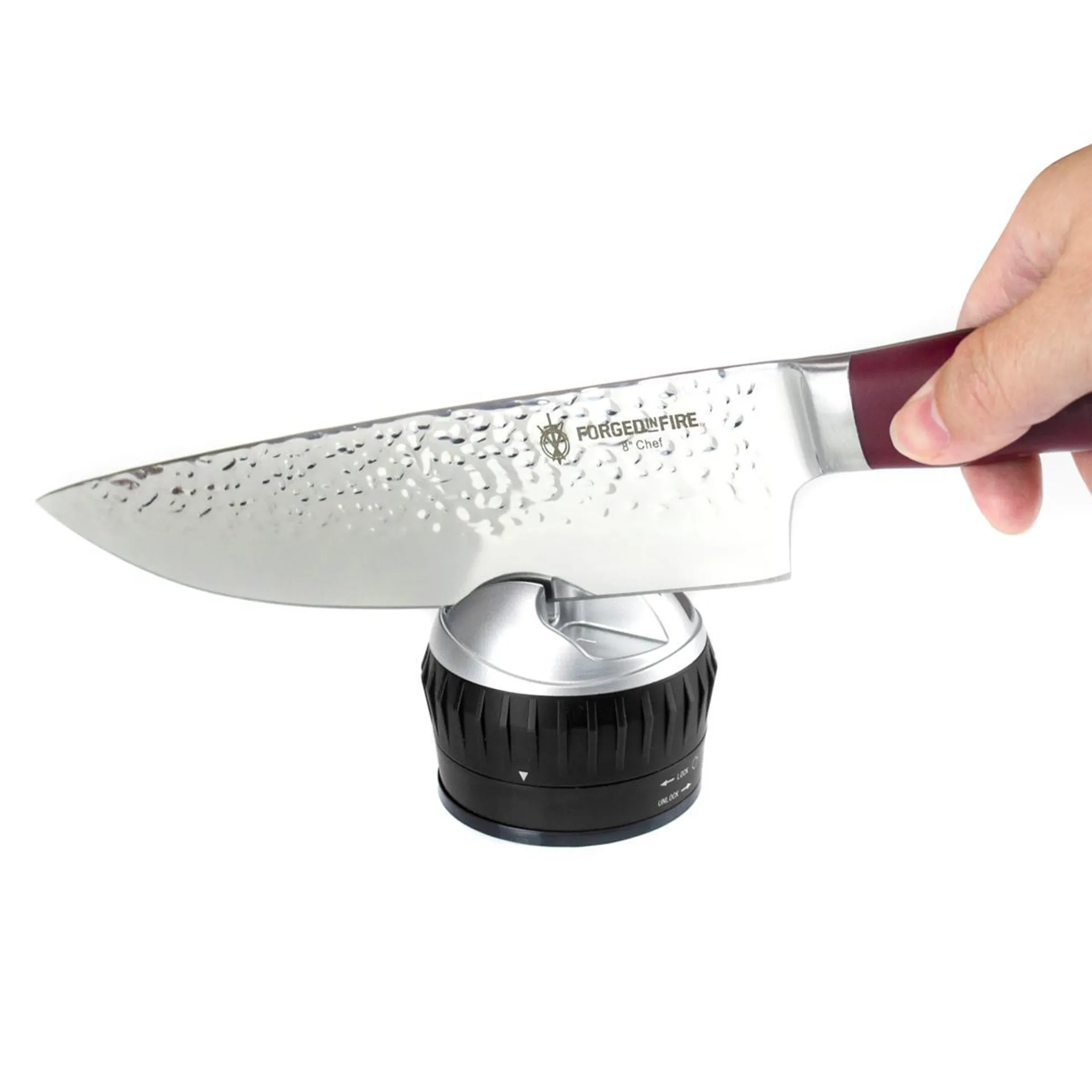 Forged in Fire Knife Sharpener with Suction Pad
