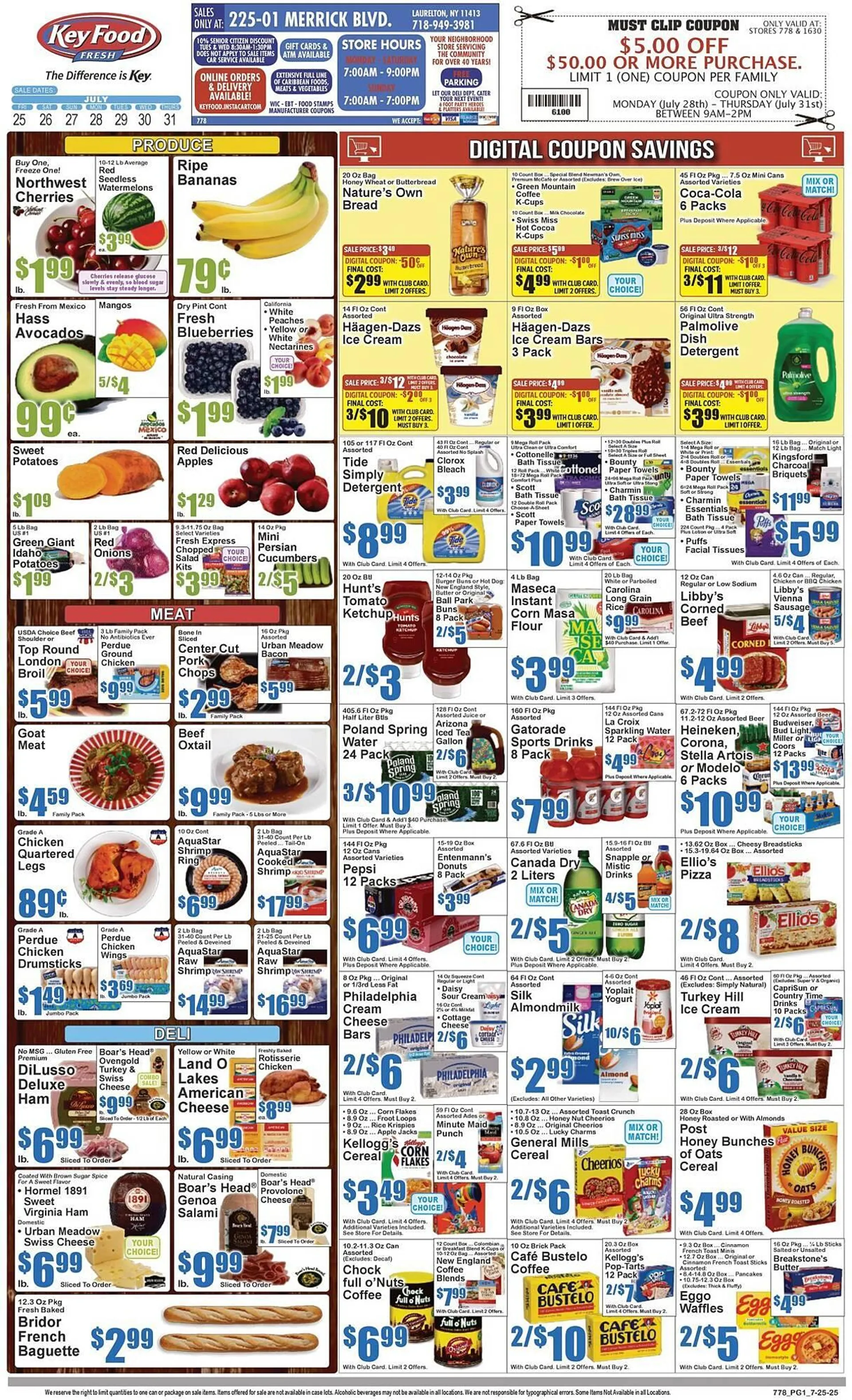 Weekly ad Key Food Weekly Ad from July 25 to July 31 2025 - Page 1