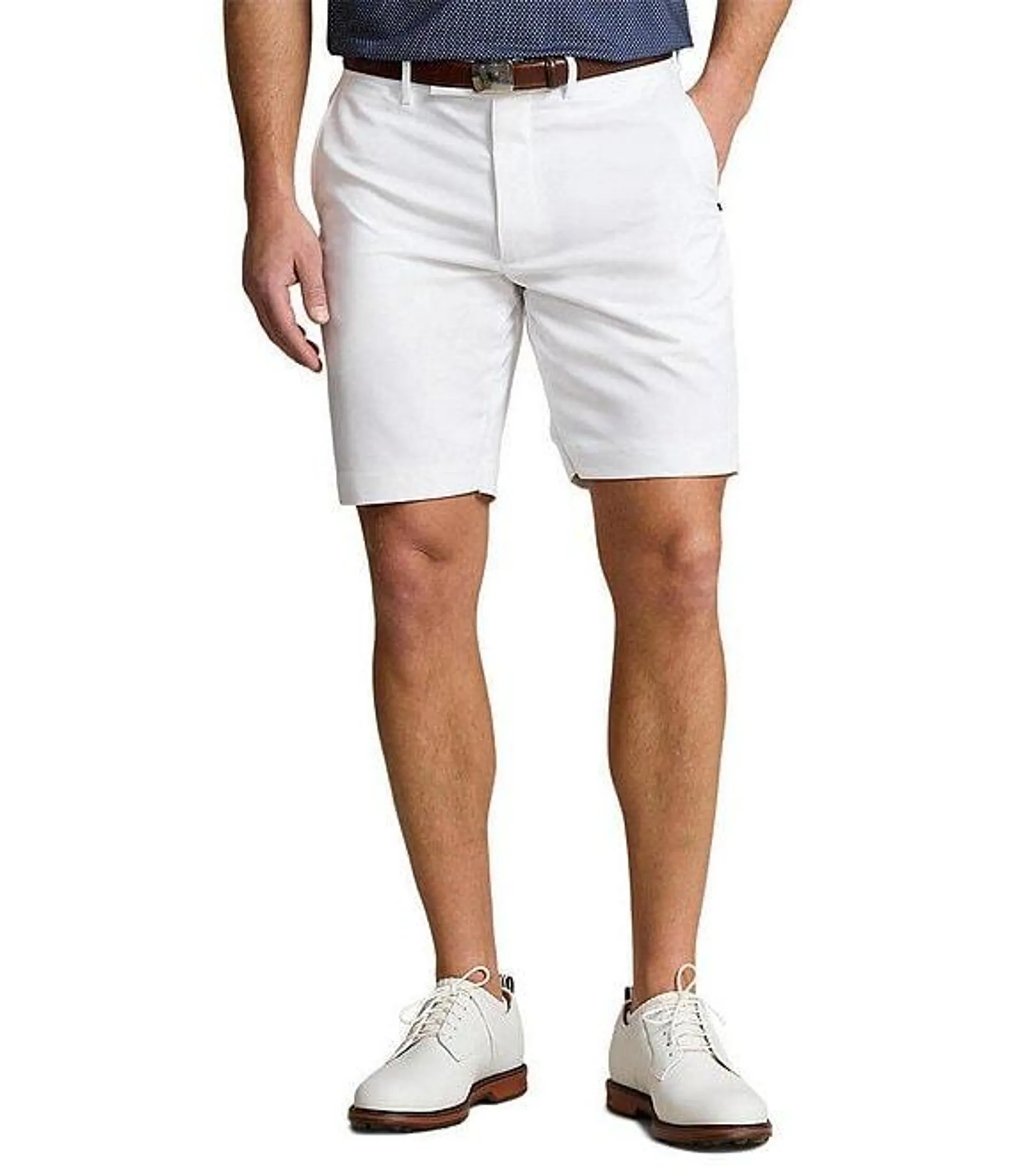 Twill RLX Golf Performance Stretch Tailored Fit 9" Inseam Shorts