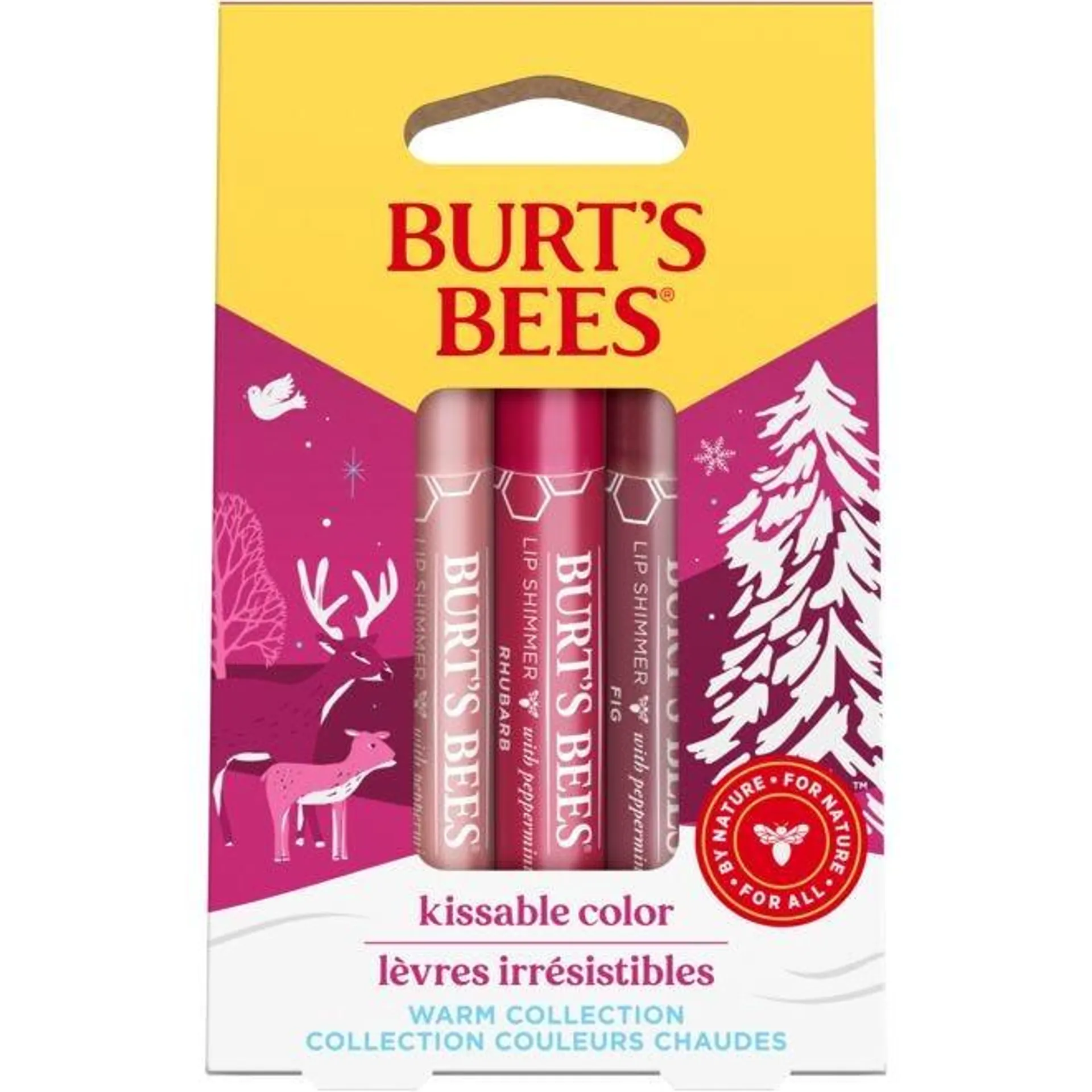 Burt's Bees Kissable Color Gift Set-Warm