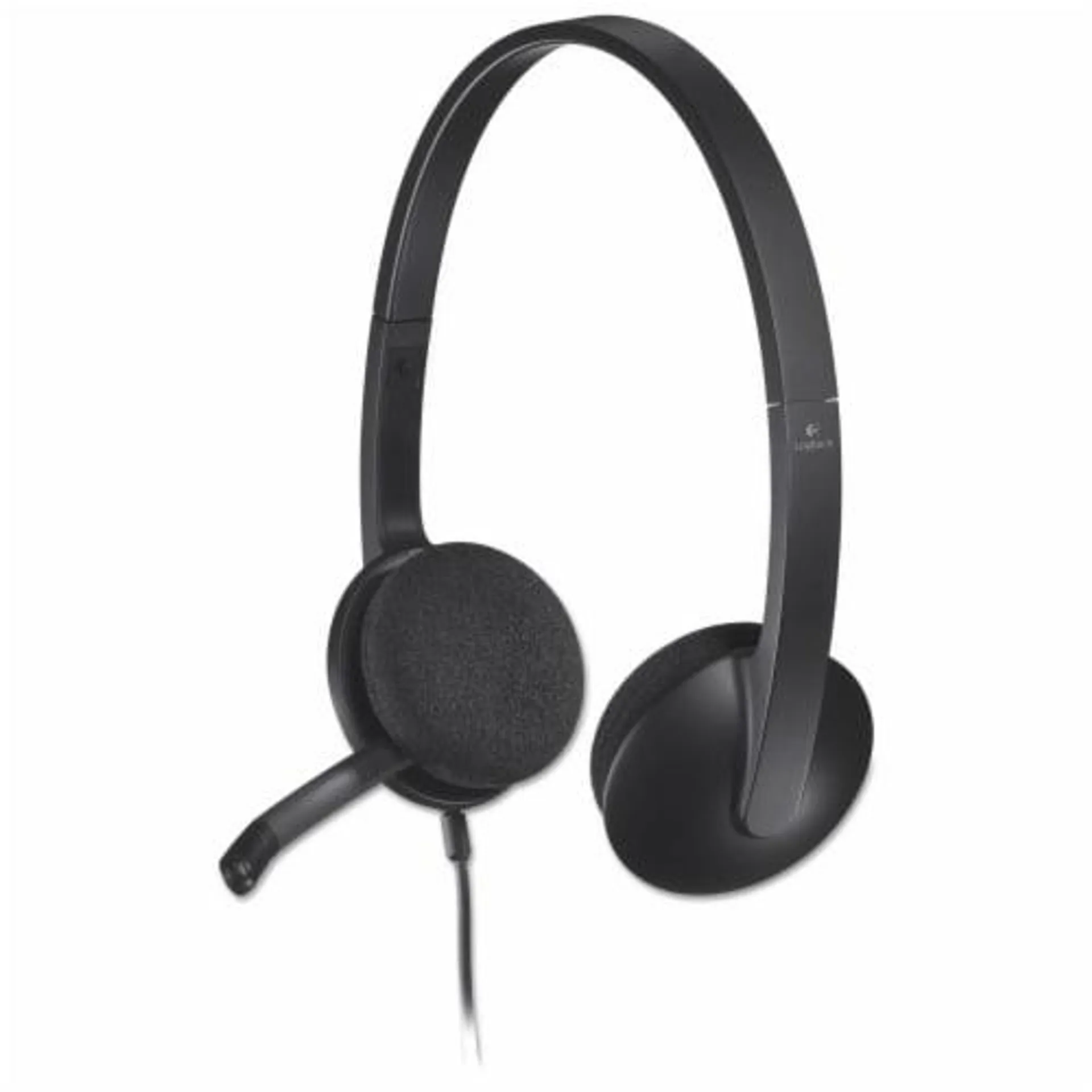 Logitech® H340 Binaural Over The Head Corded Headset, Black 981-000507