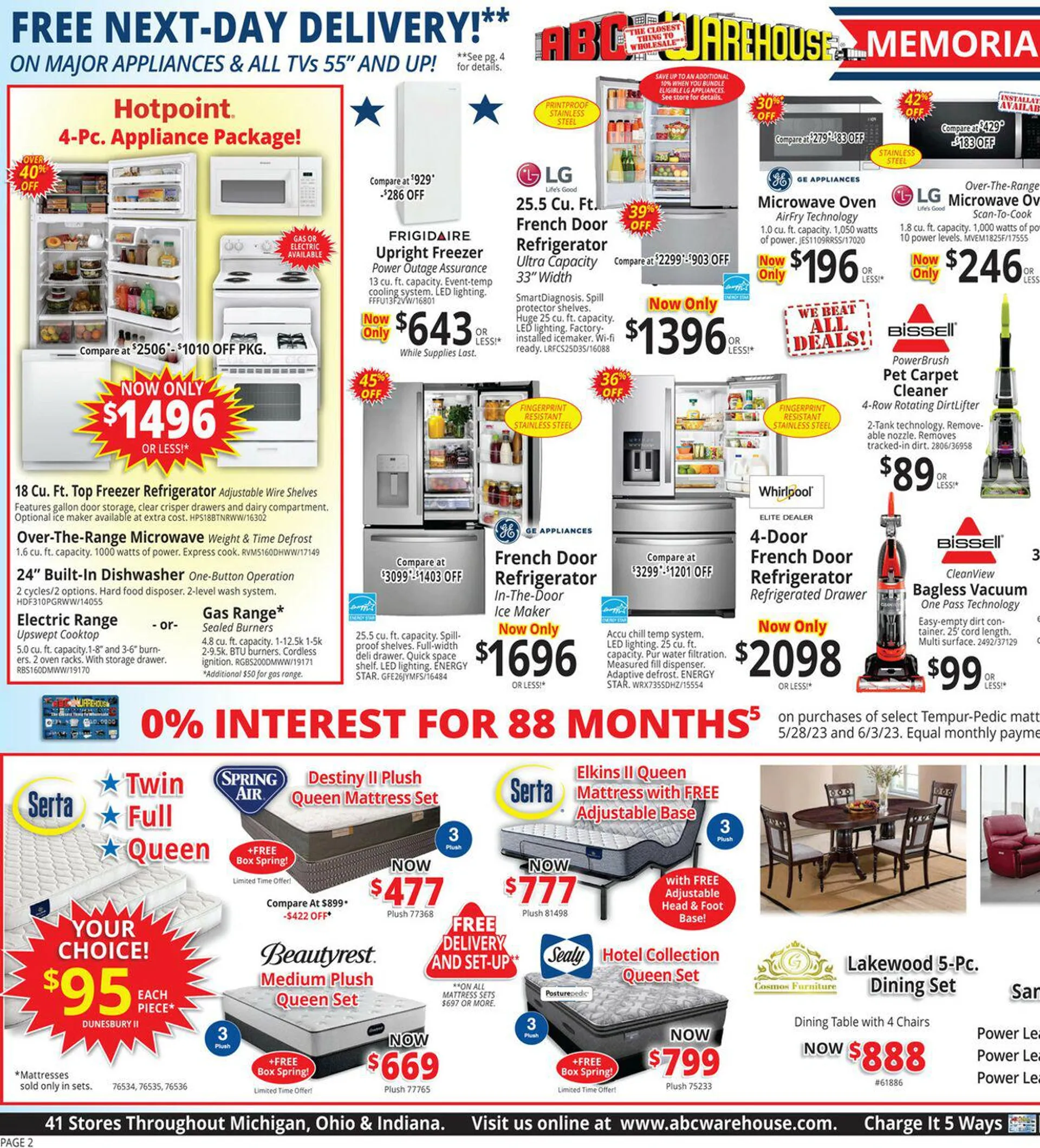 ABC Warehouse Current weekly ad - 2