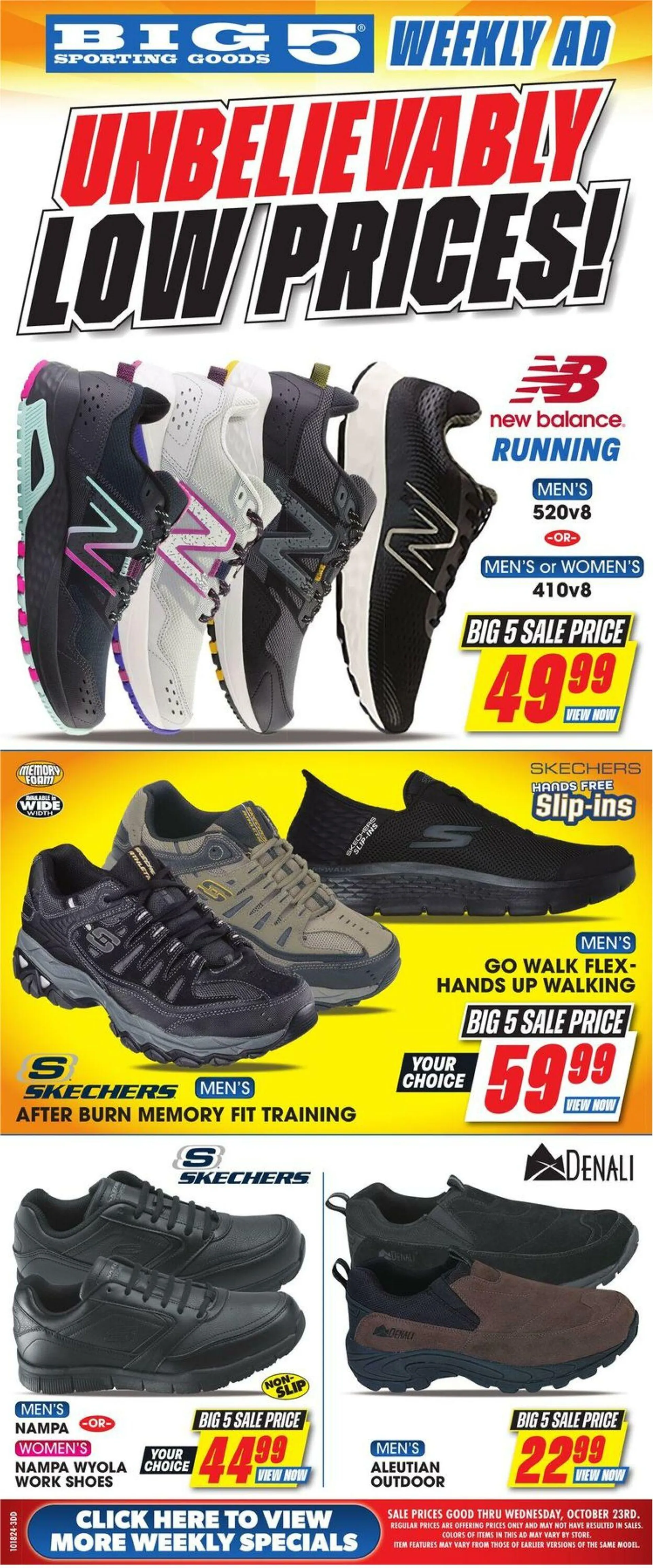 Weekly ad Big 5 Current weekly ad from October 21 to October 23 2024 - Page 1