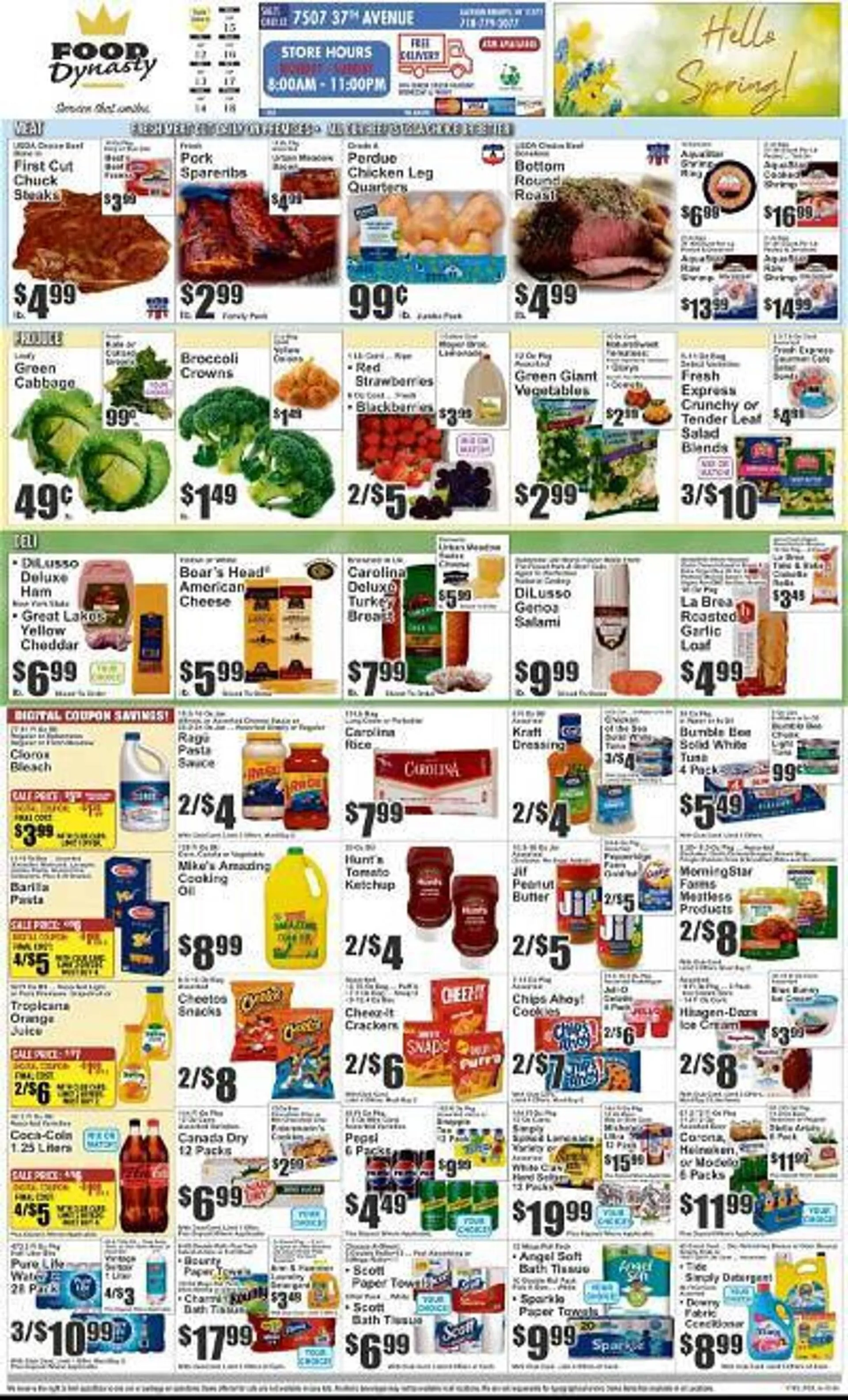 Weekly ad Almonte's Food Dynasty Marketplace Weekly Ad from April 12 to April 18 2024 - Page 1