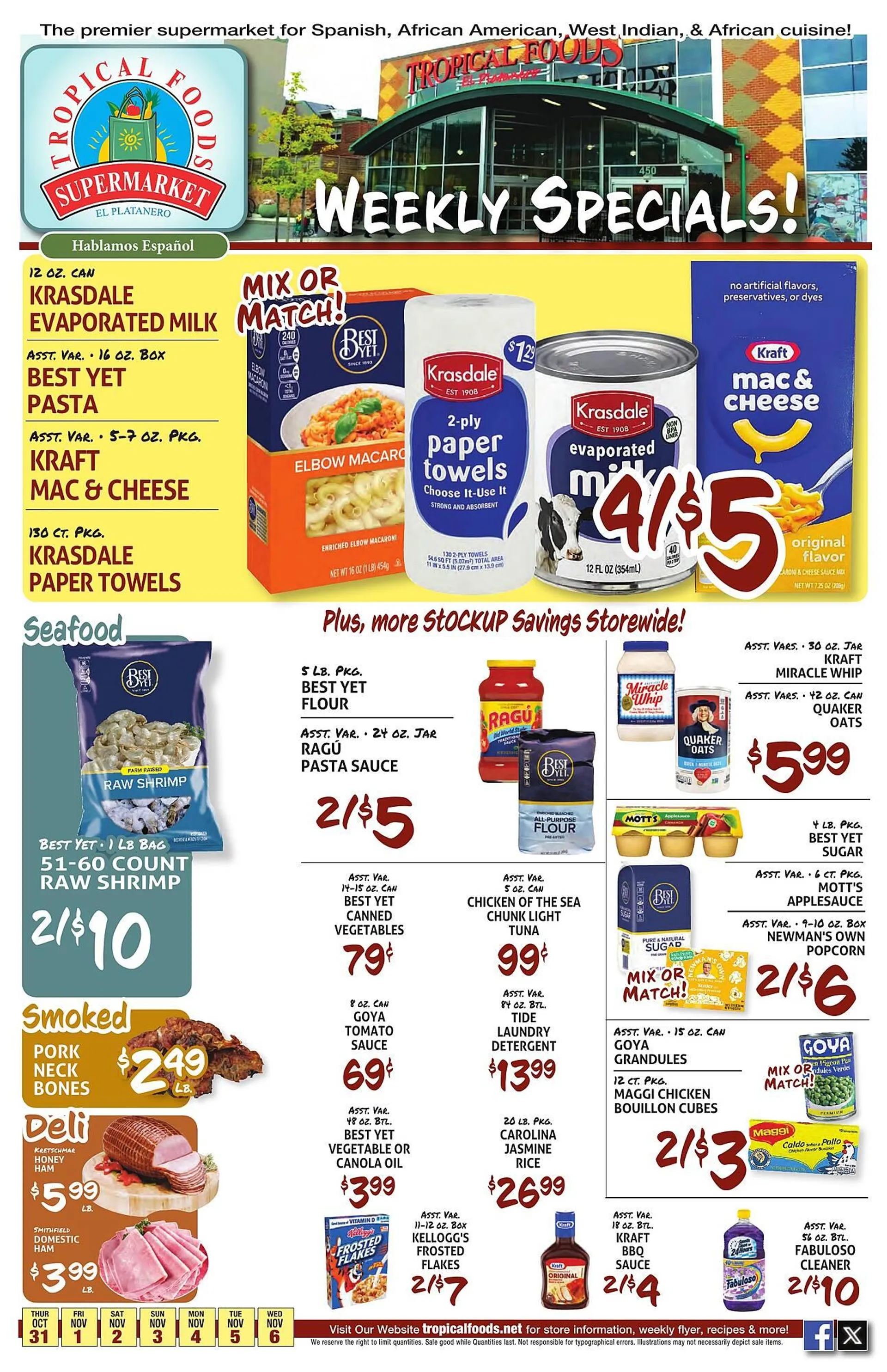 Tropical Foods Supermarket Weekly Ad - 1