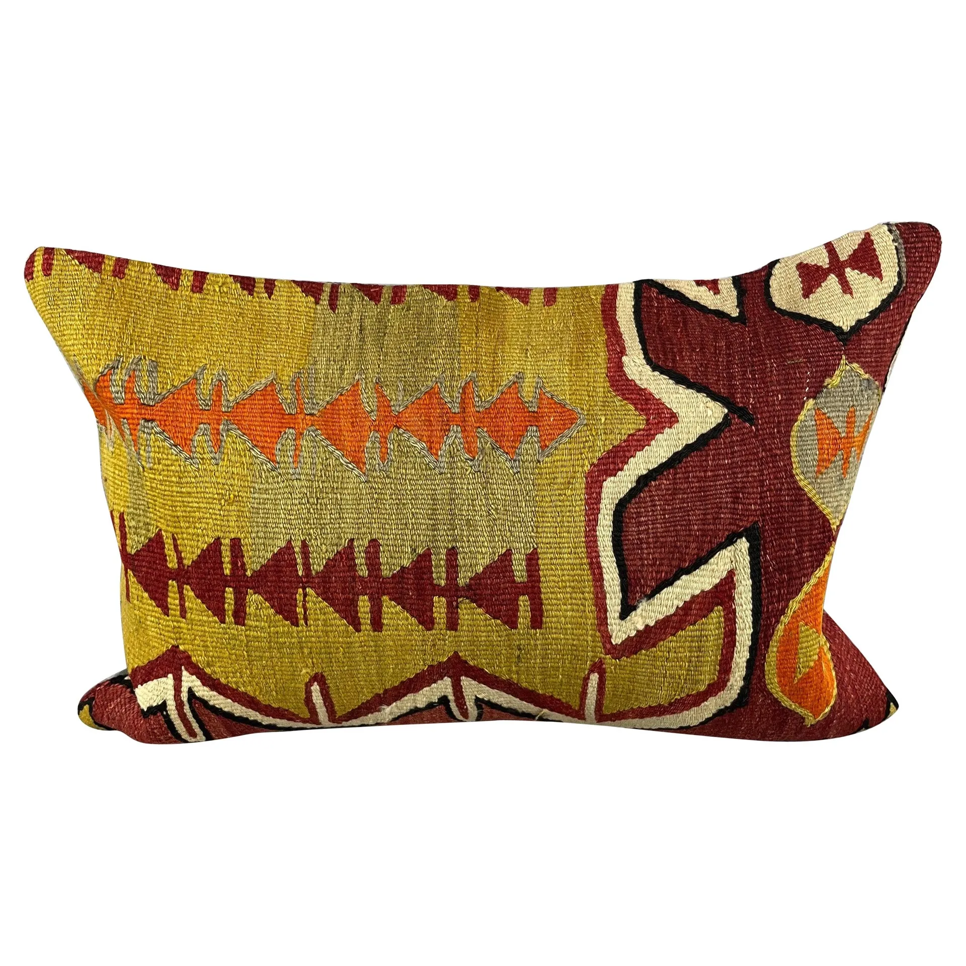 16 x 24 Kilim Pillow Turkish Cushion Golden Horn Pillow Cushion Cover #6908