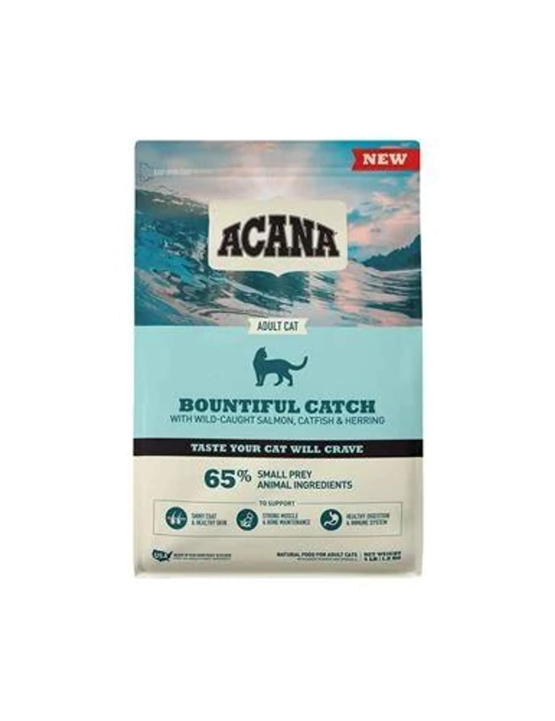 ACANA® Dry Cat Food, Bountiful Catch, Salmon, Catfish, and Herring, 4 Pounds