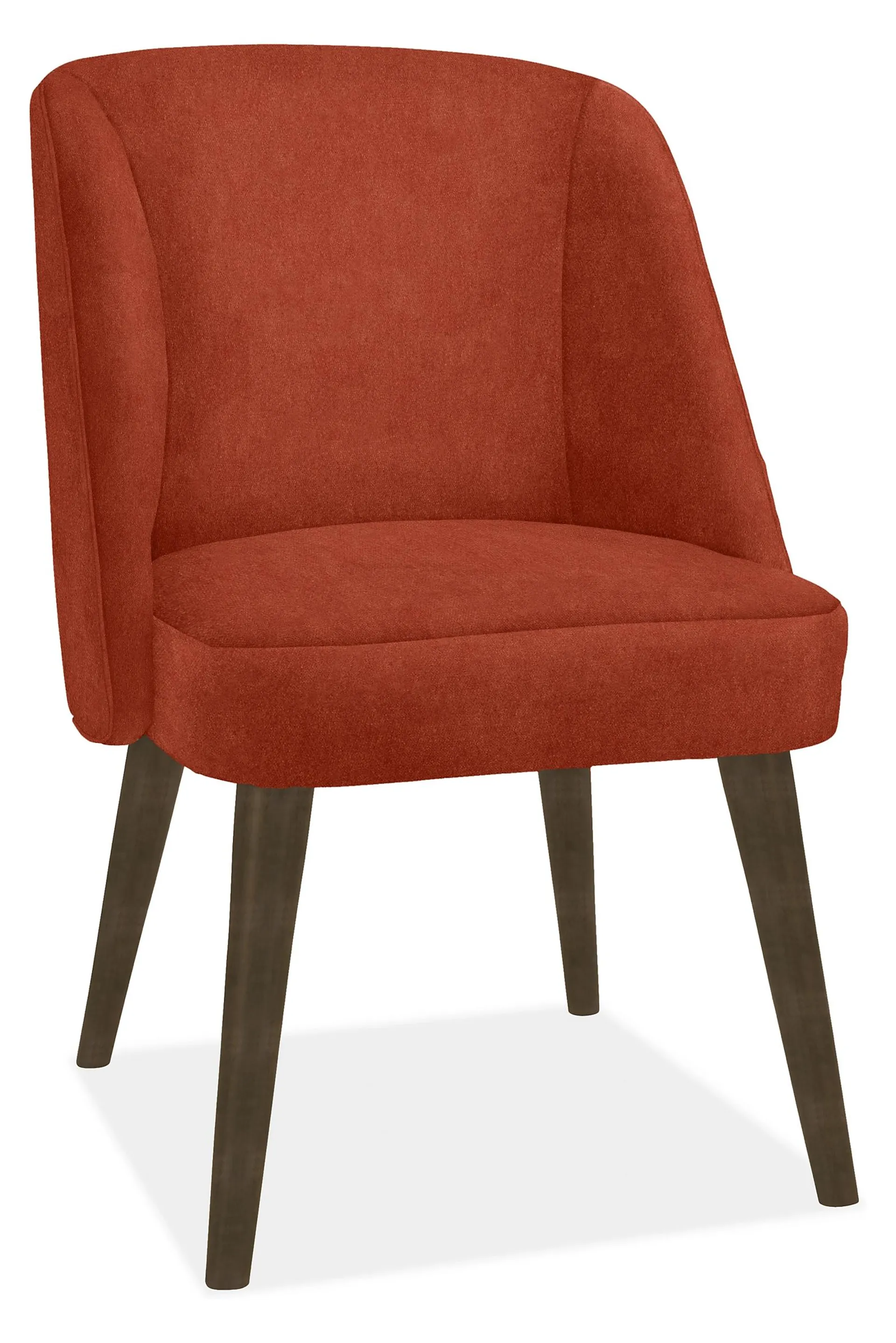 Cora Side Chair in Banks Rust with Charcoal Legs