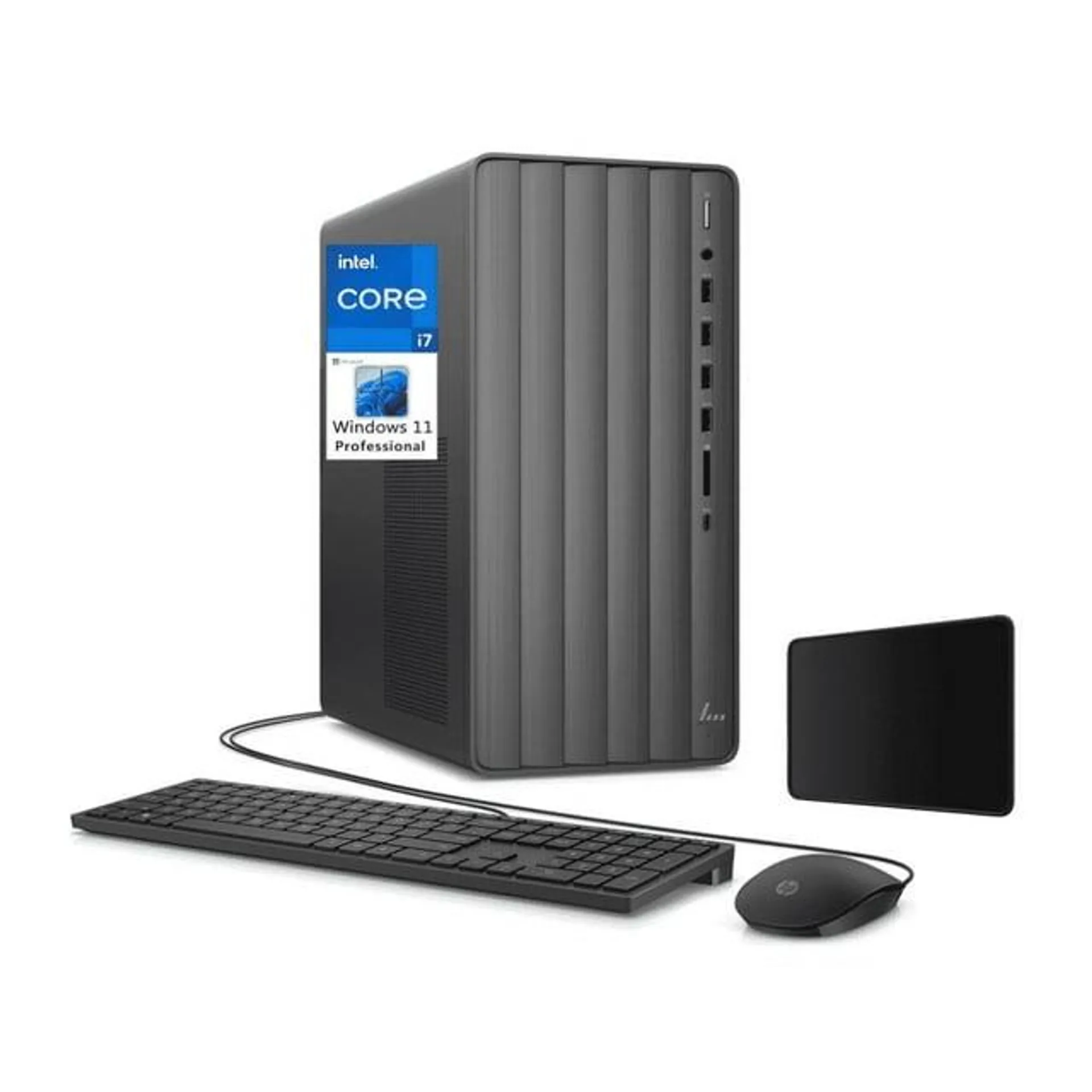 HP Envy Tower Business Desktop Computer, Intel Octa-Core i7, 64GB RAM, 4TB SSD