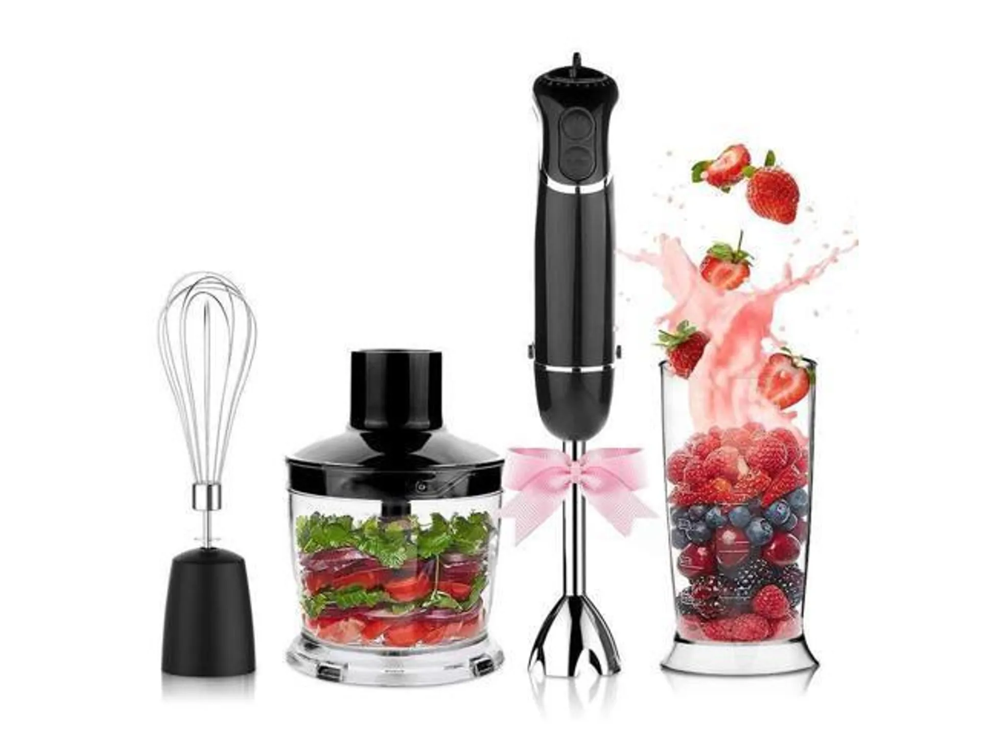 KOIOS smart Electric 4-in-1 Hand Immersion Blender with 12-Speed Stick