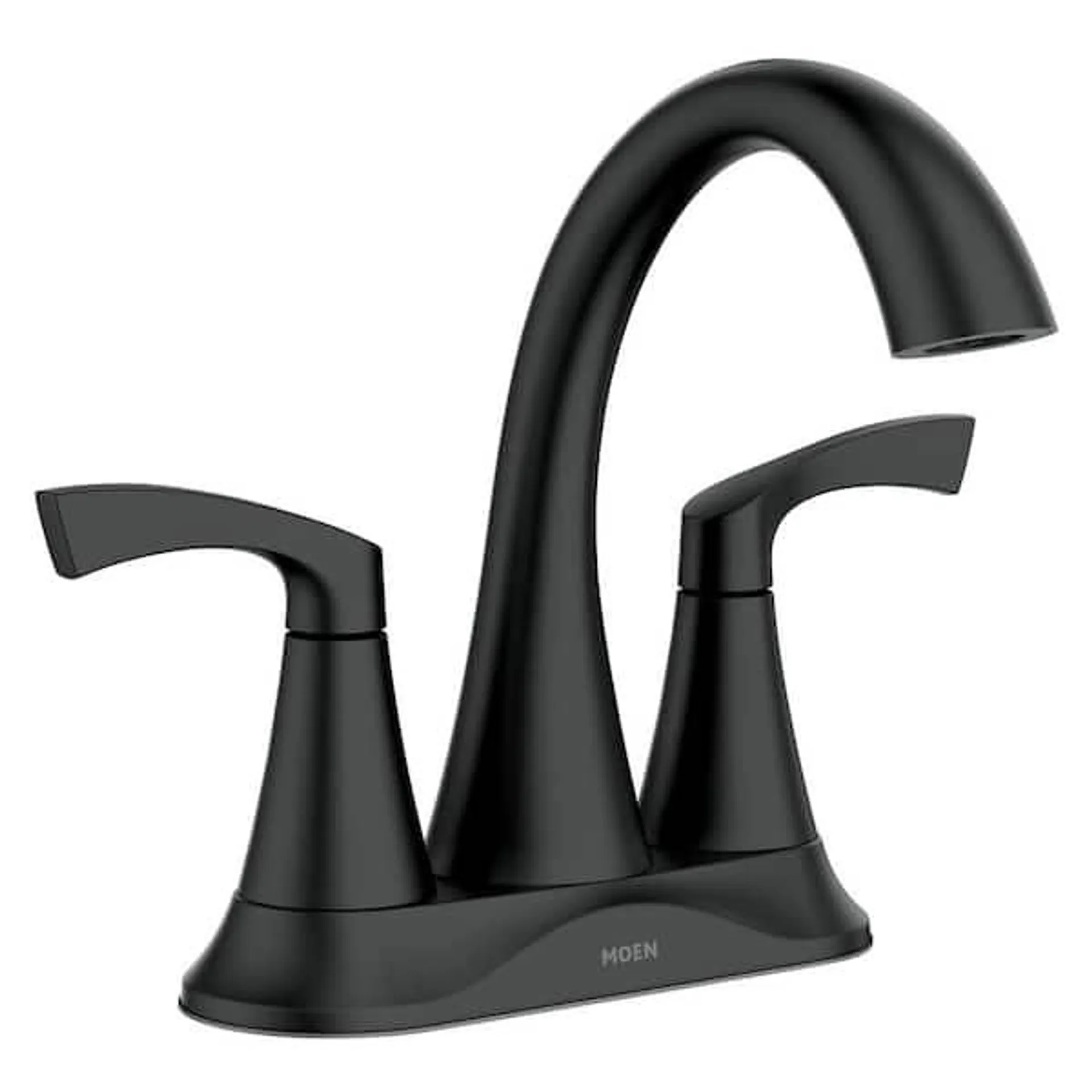 Korek 4 in. Centerset 2-Handle Bathroom Faucet in Matte Black