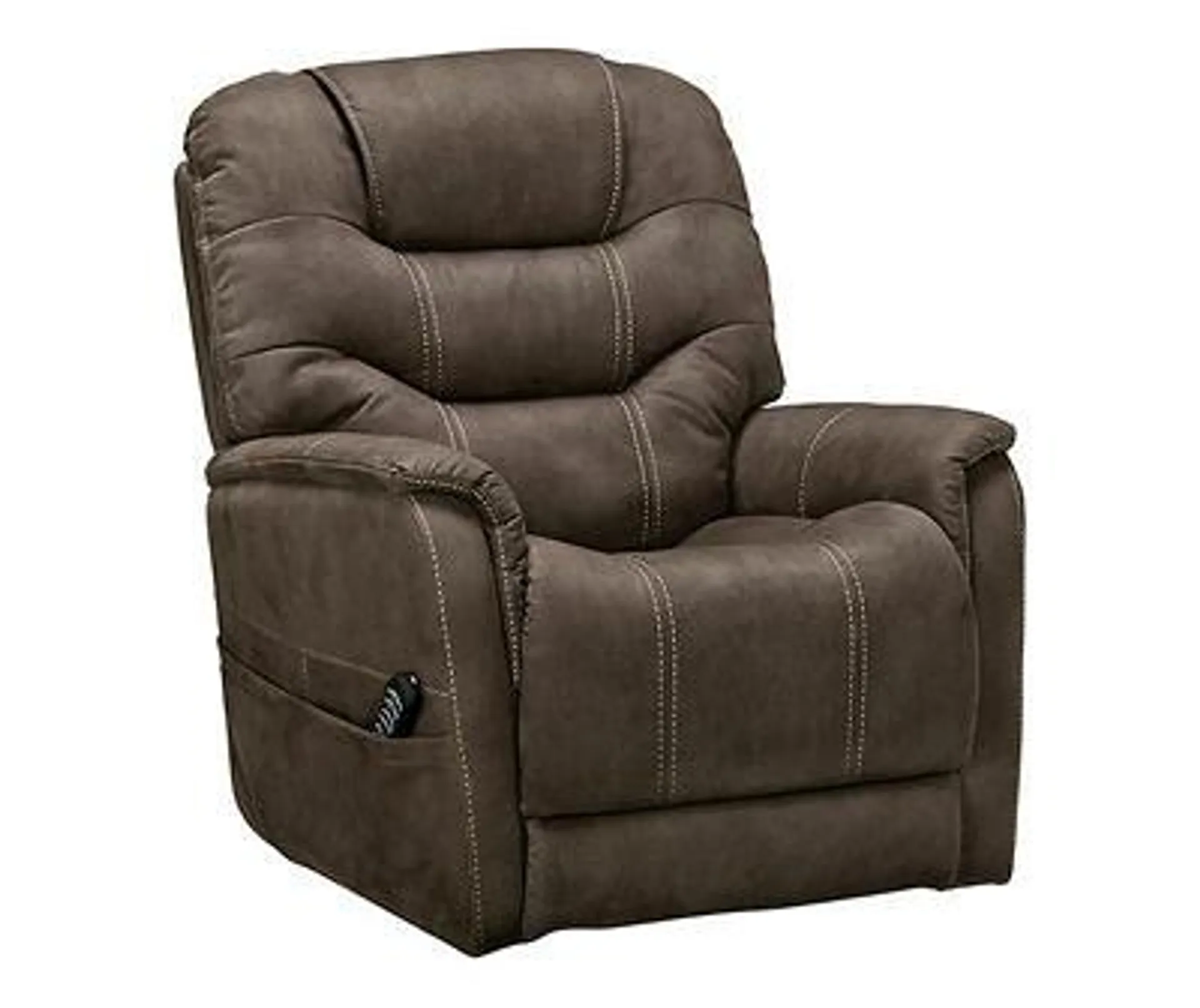 Ballister Gray Power Lift Recliner with USB Charging