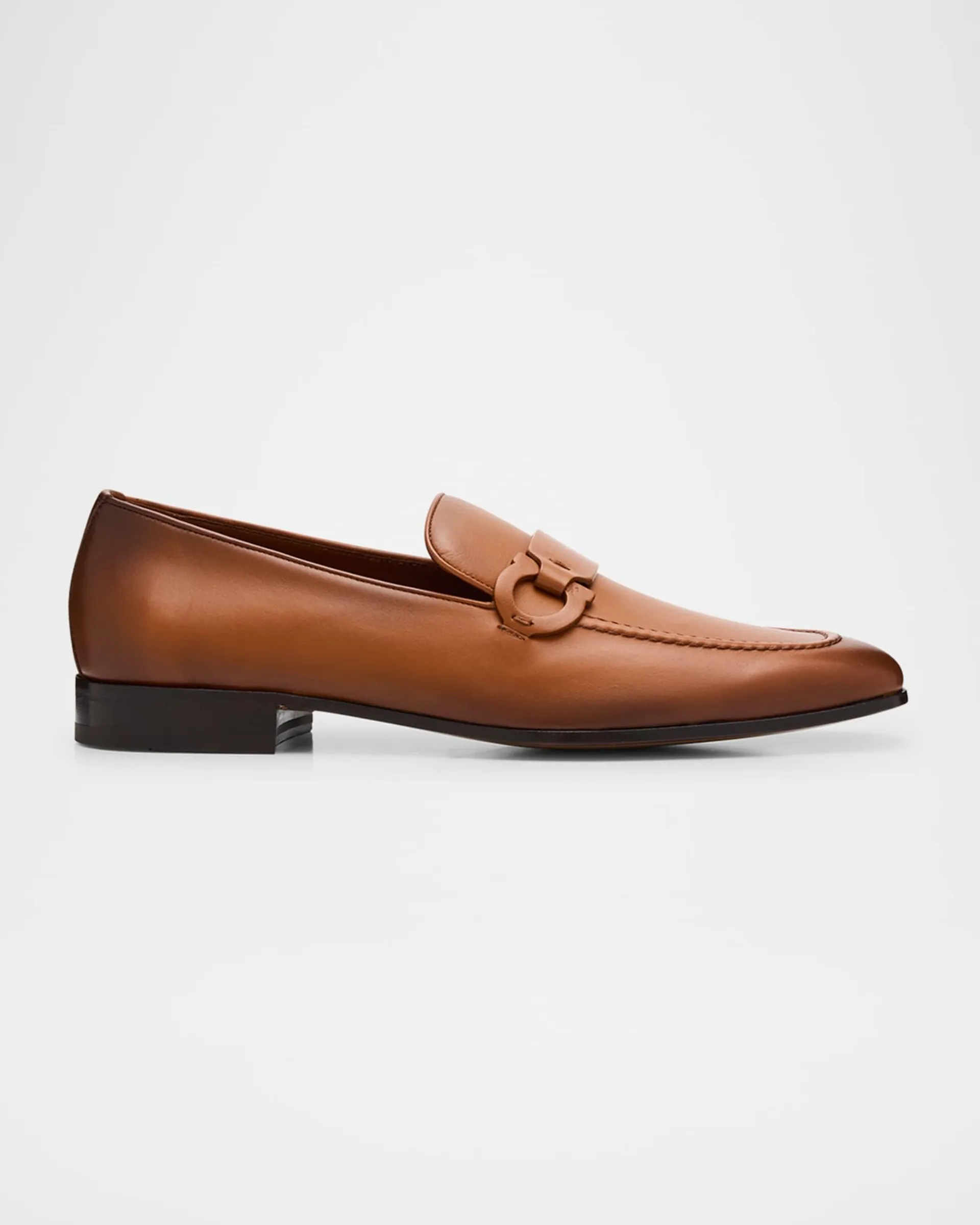 Men's Bonny Leather Gancini-Bit Loafers