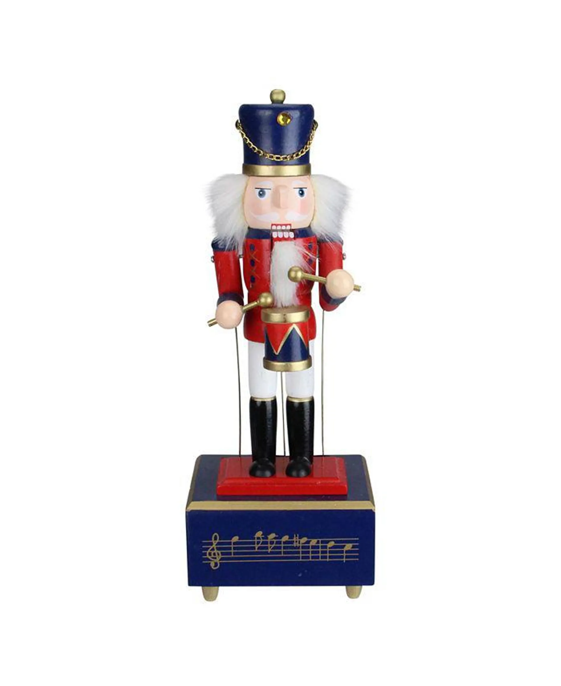 Animated and Musical Christmas Nutcracker Drummer