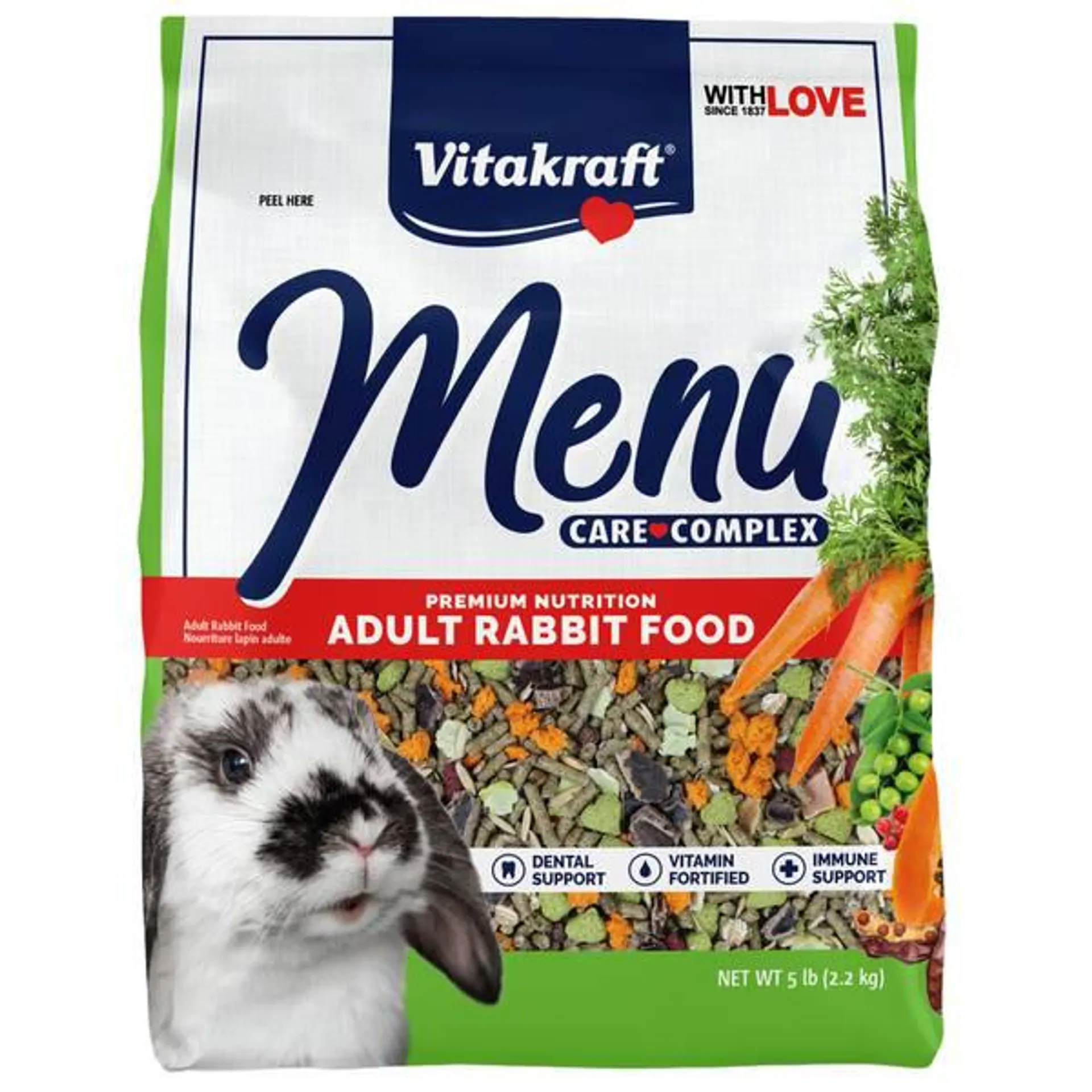 5 lb Menu Vitamin Fortified Pet Rabbit Food