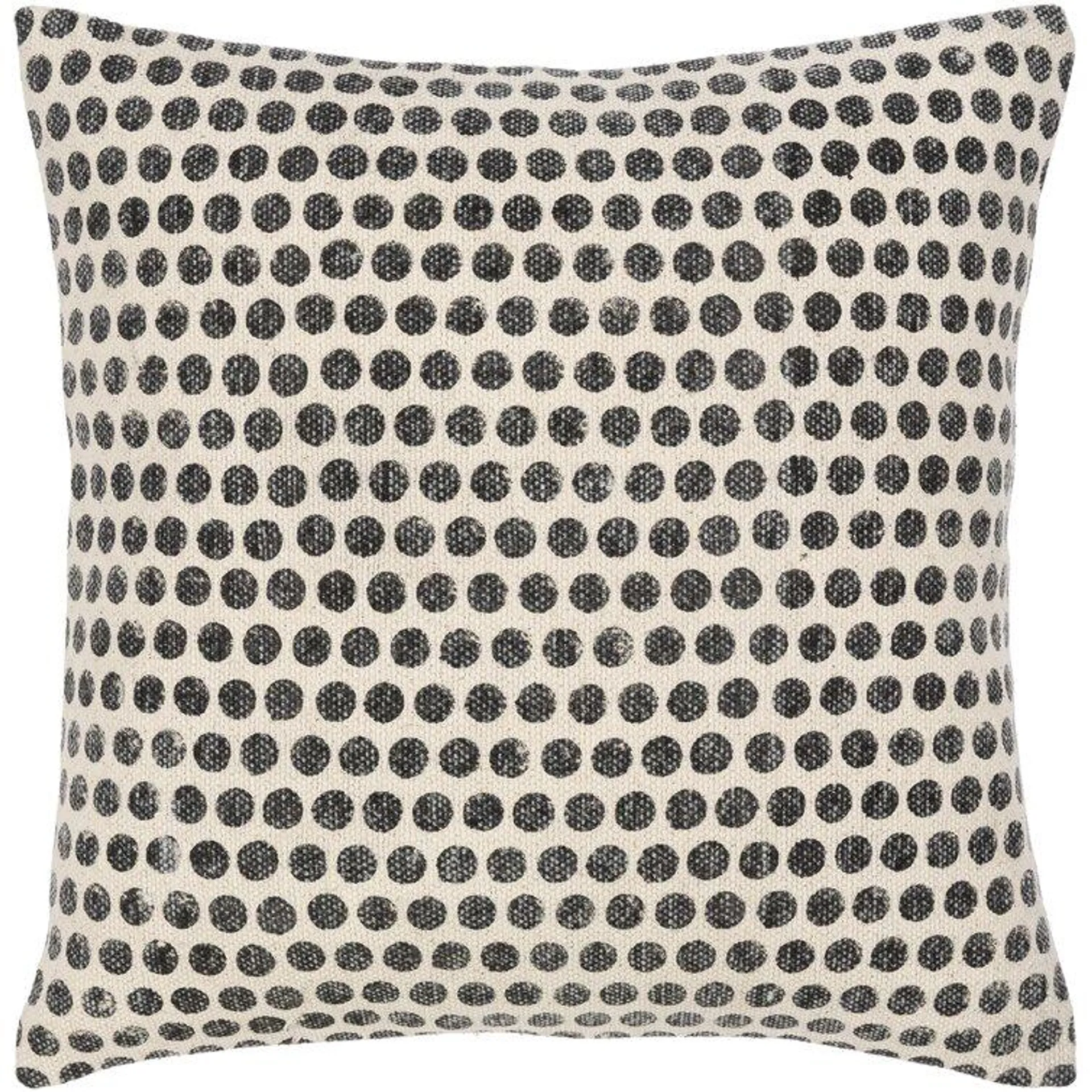 Zetta Polka Dots Cotton Throw Pillow