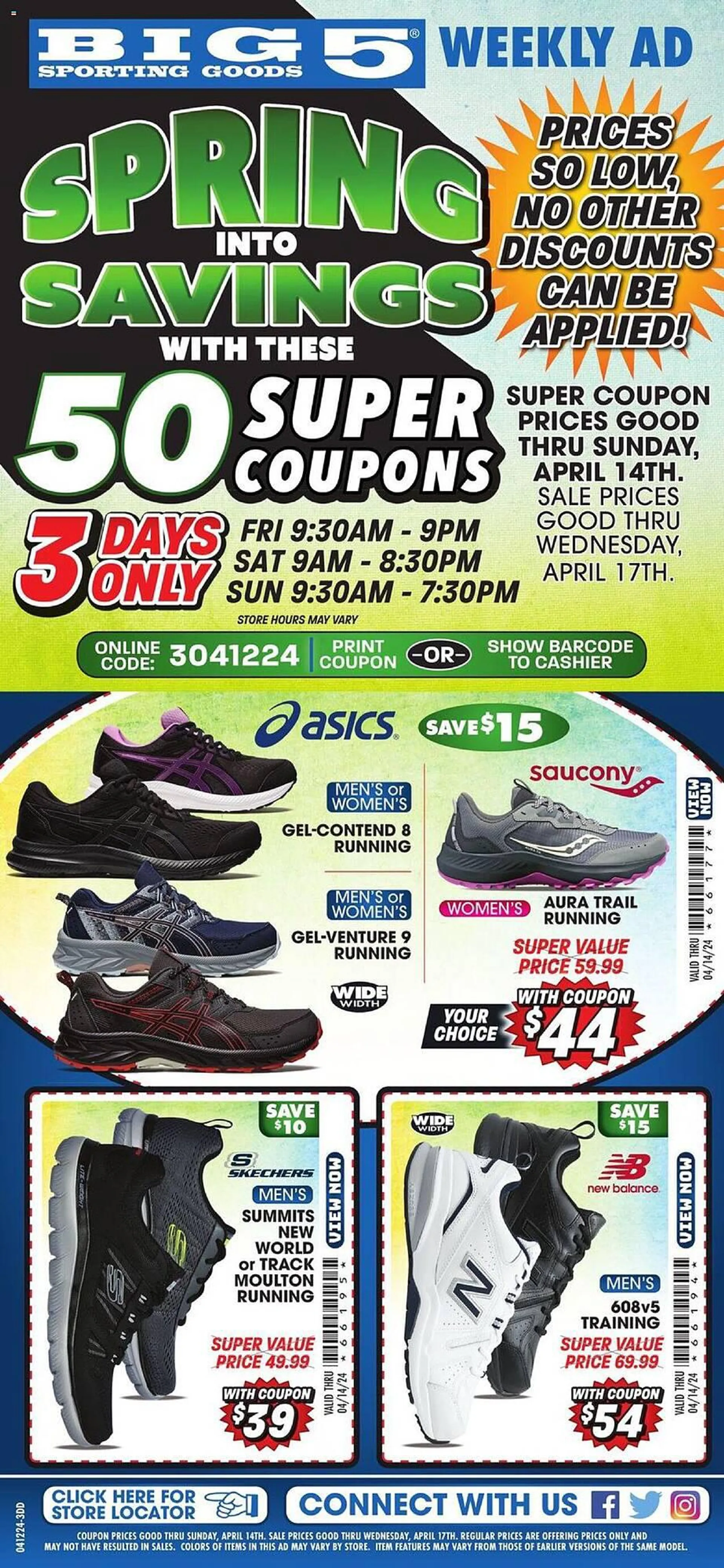 Weekly ad Big 5 Weekly Ad from April 12 to April 14 2024 - Page 