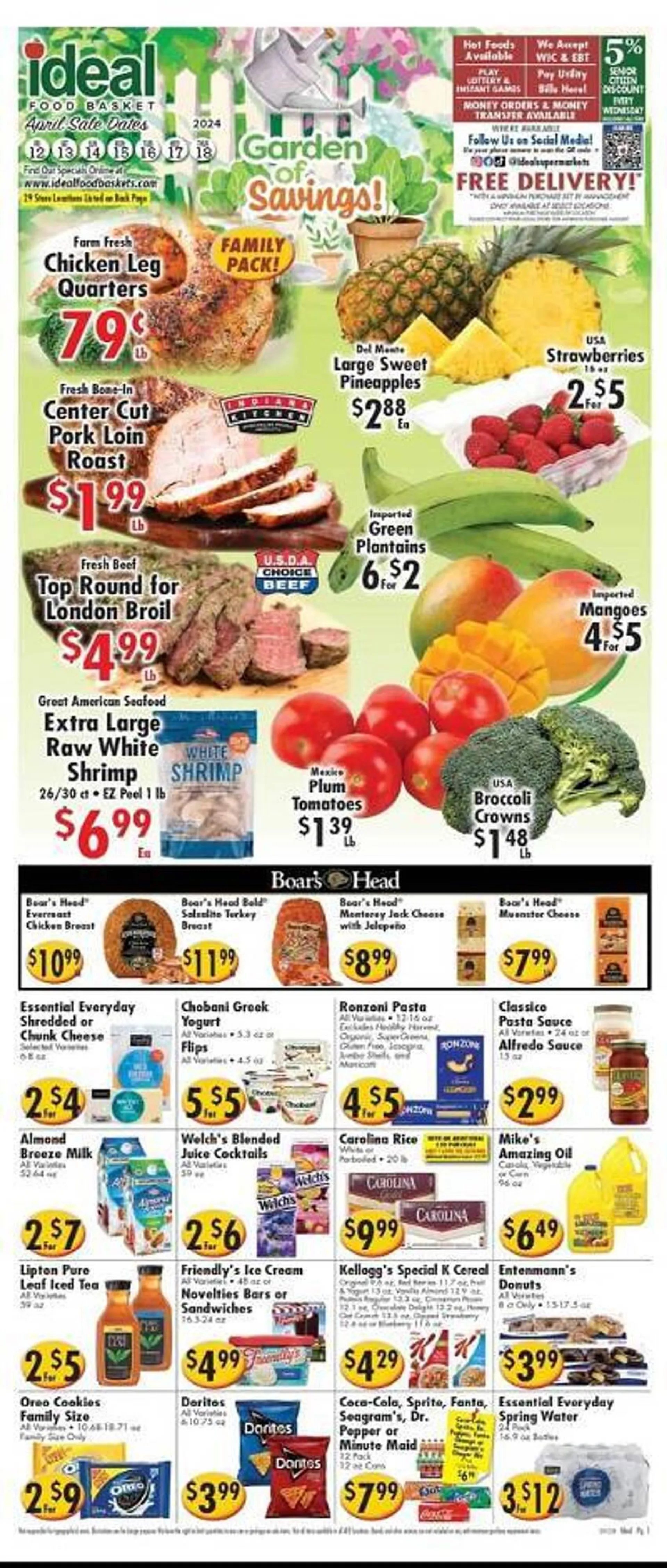 Weekly ad Ideal Food Basket Weekly Ad from April 12 to April 18 2024 - Page 