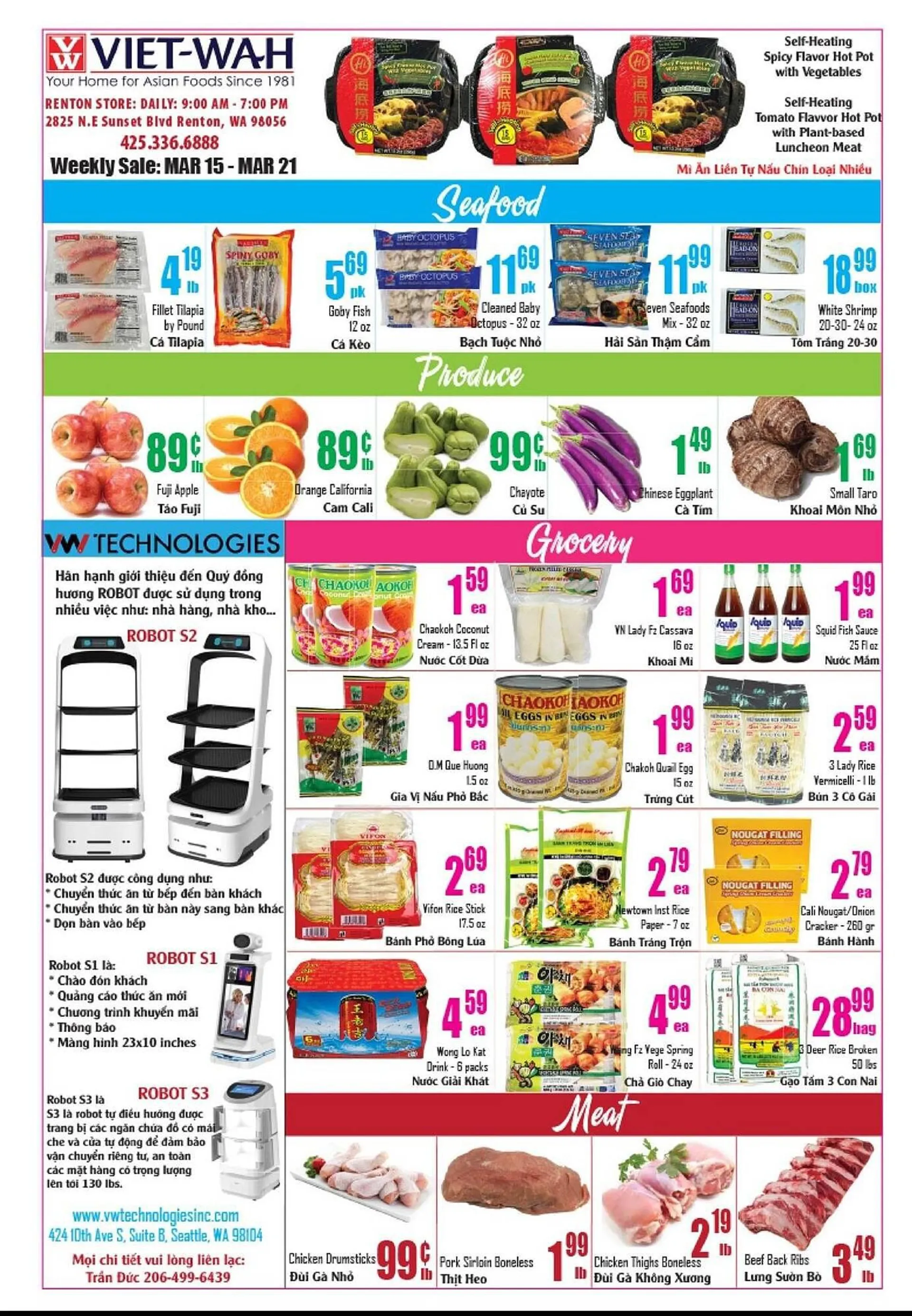 Weekly ad Viet Wah Supermarket Weekly Ad from March 15 to March 21 2024 - Page 